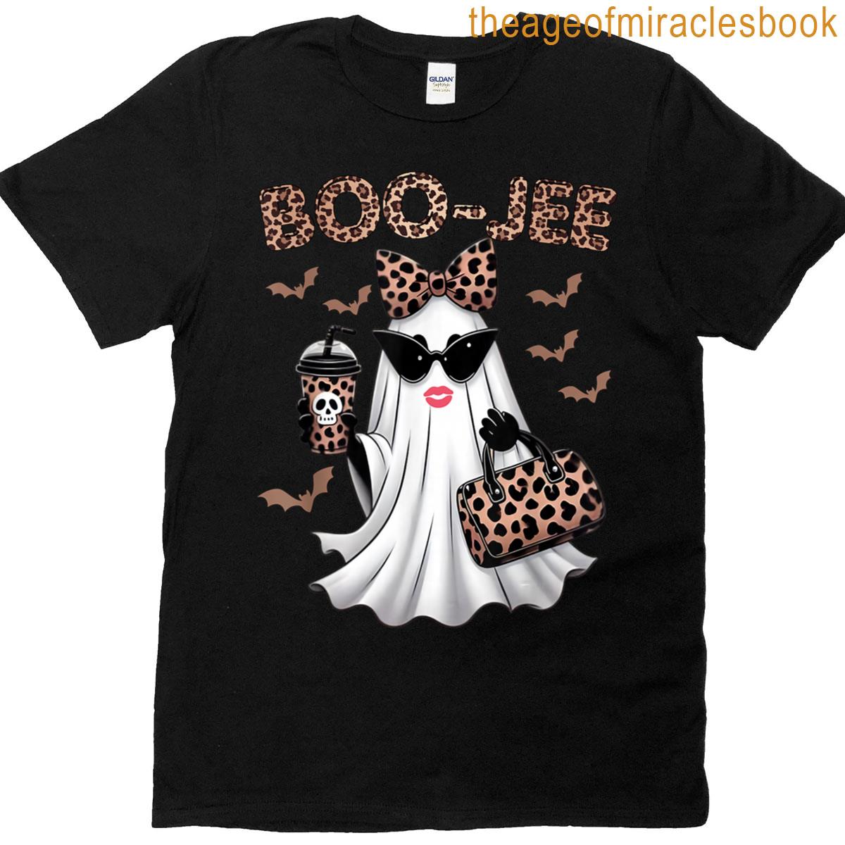 Boo Jee Boujee Ghost Halloween Fun October Vibes T-shirt