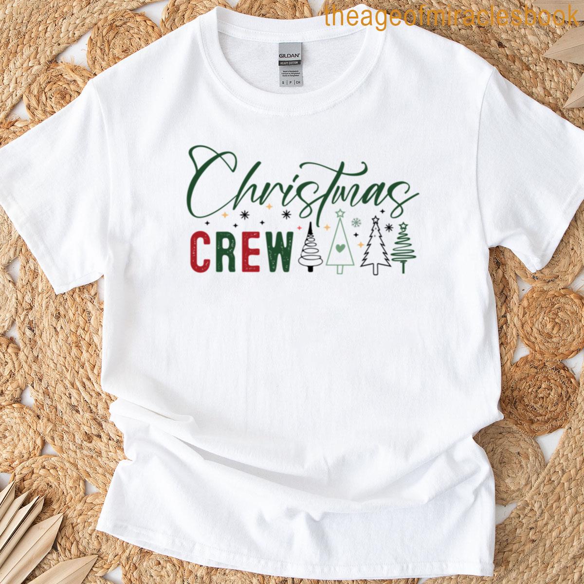 Christmas Crew Xmas Tree Design Oversized T-shirt