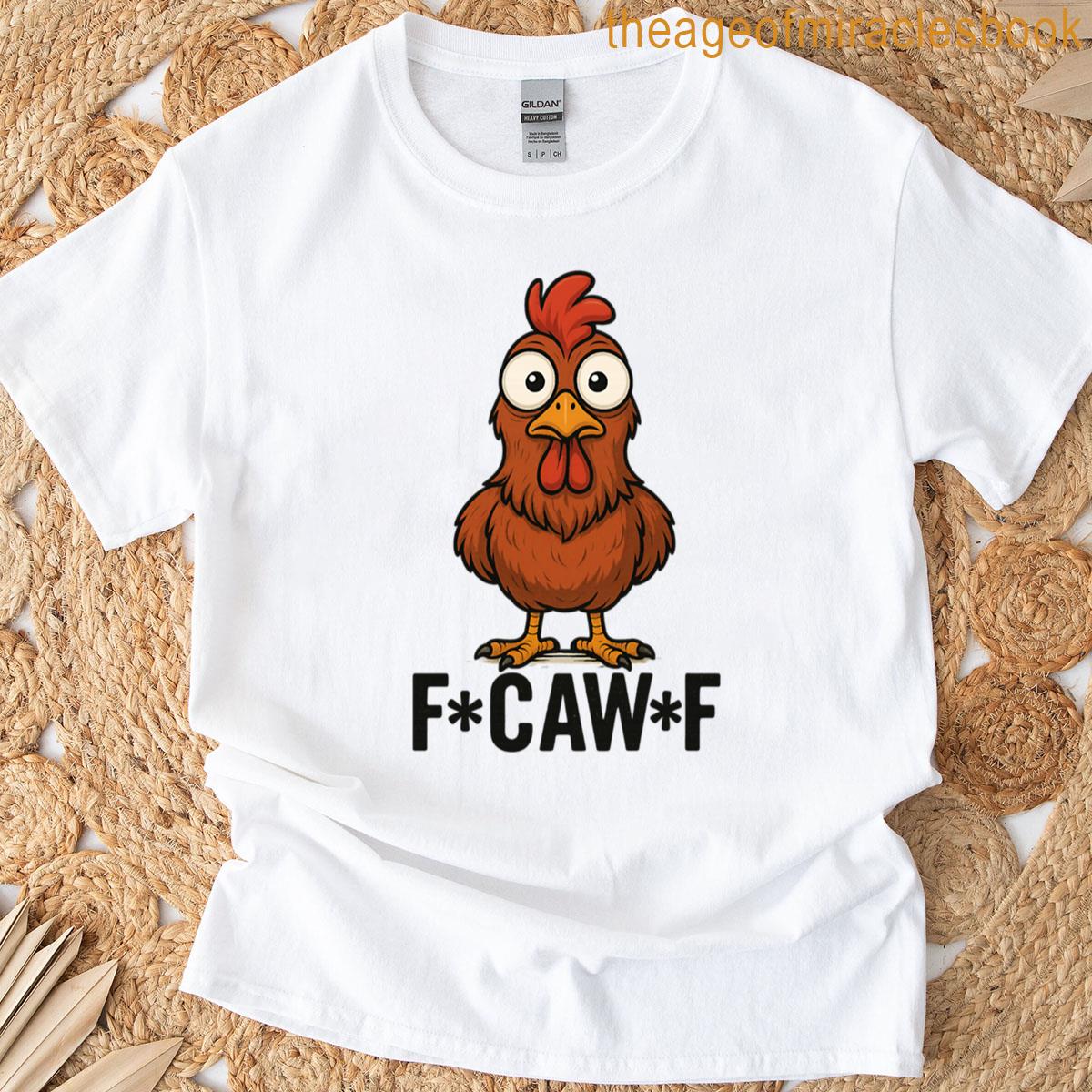 Fcawf Funny Cartoon Chicken Design T-shirt