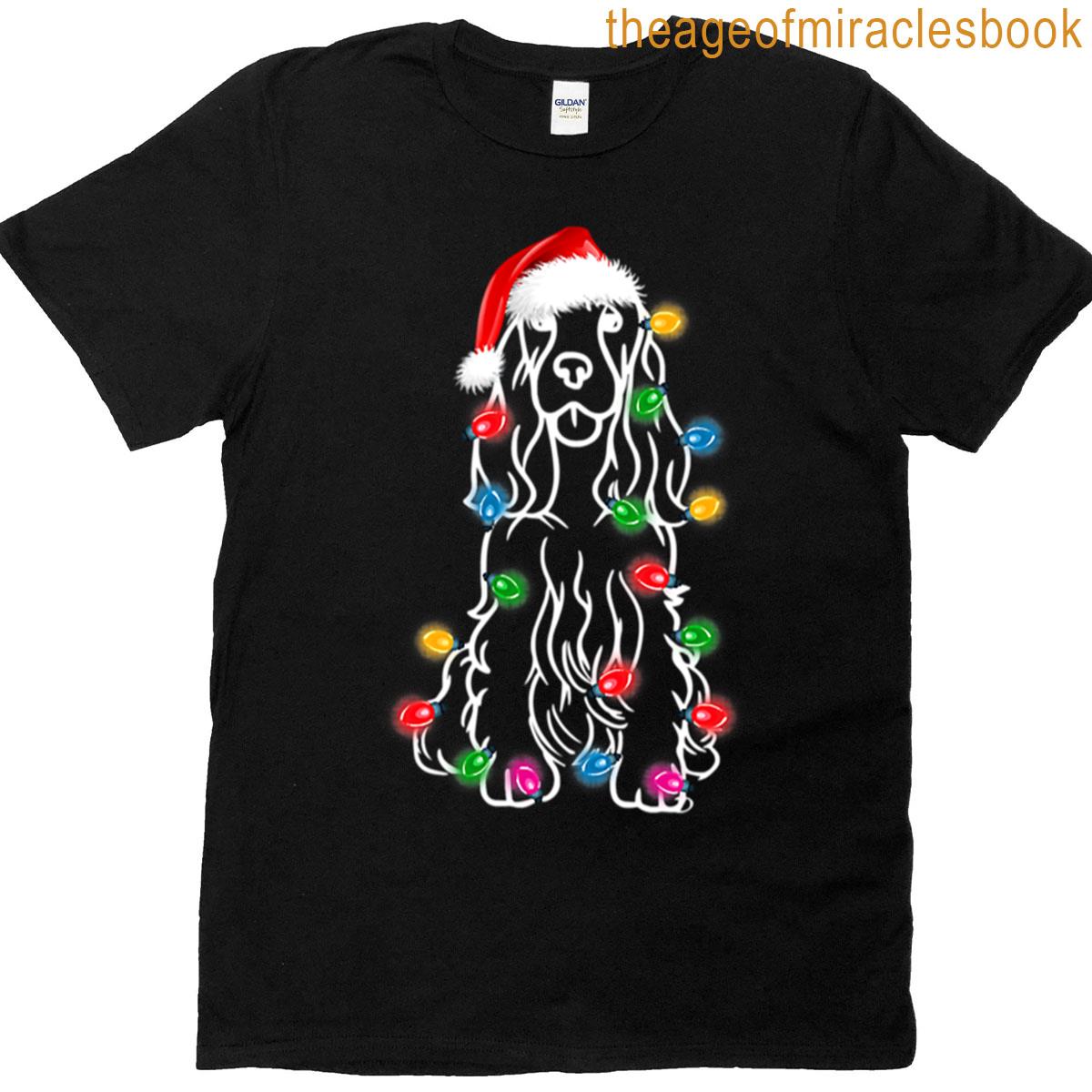 Funny Cocker Spaniel Dog Tree T-shirt