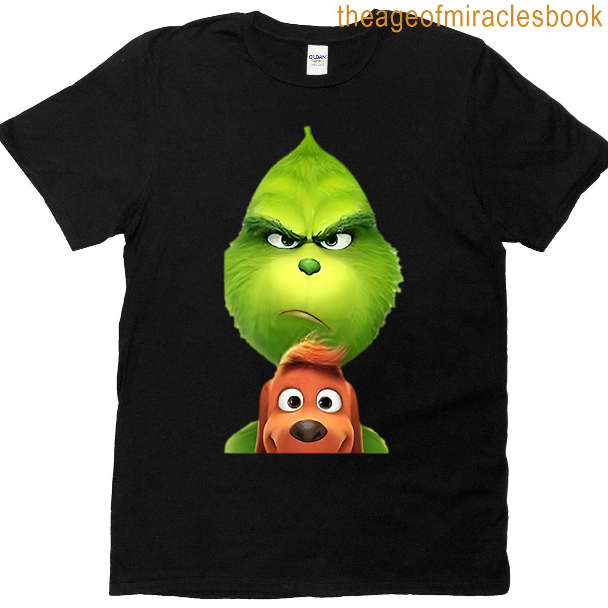 Grinch And Max Angry Face T-shirt