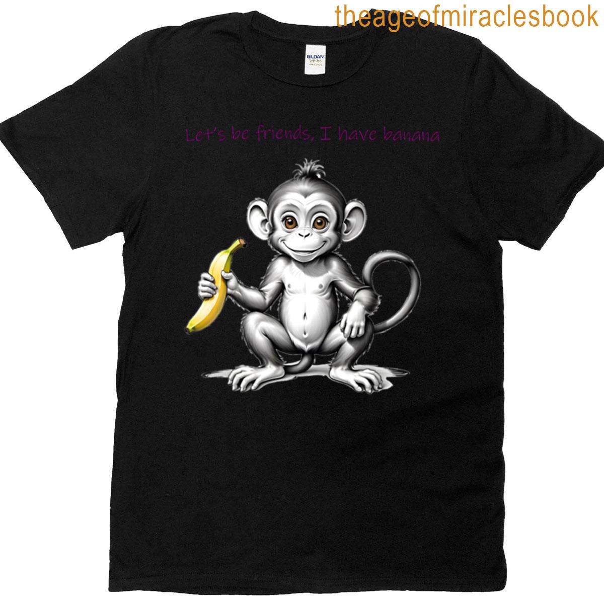 Kawaii Friendly Monkey T-shirt