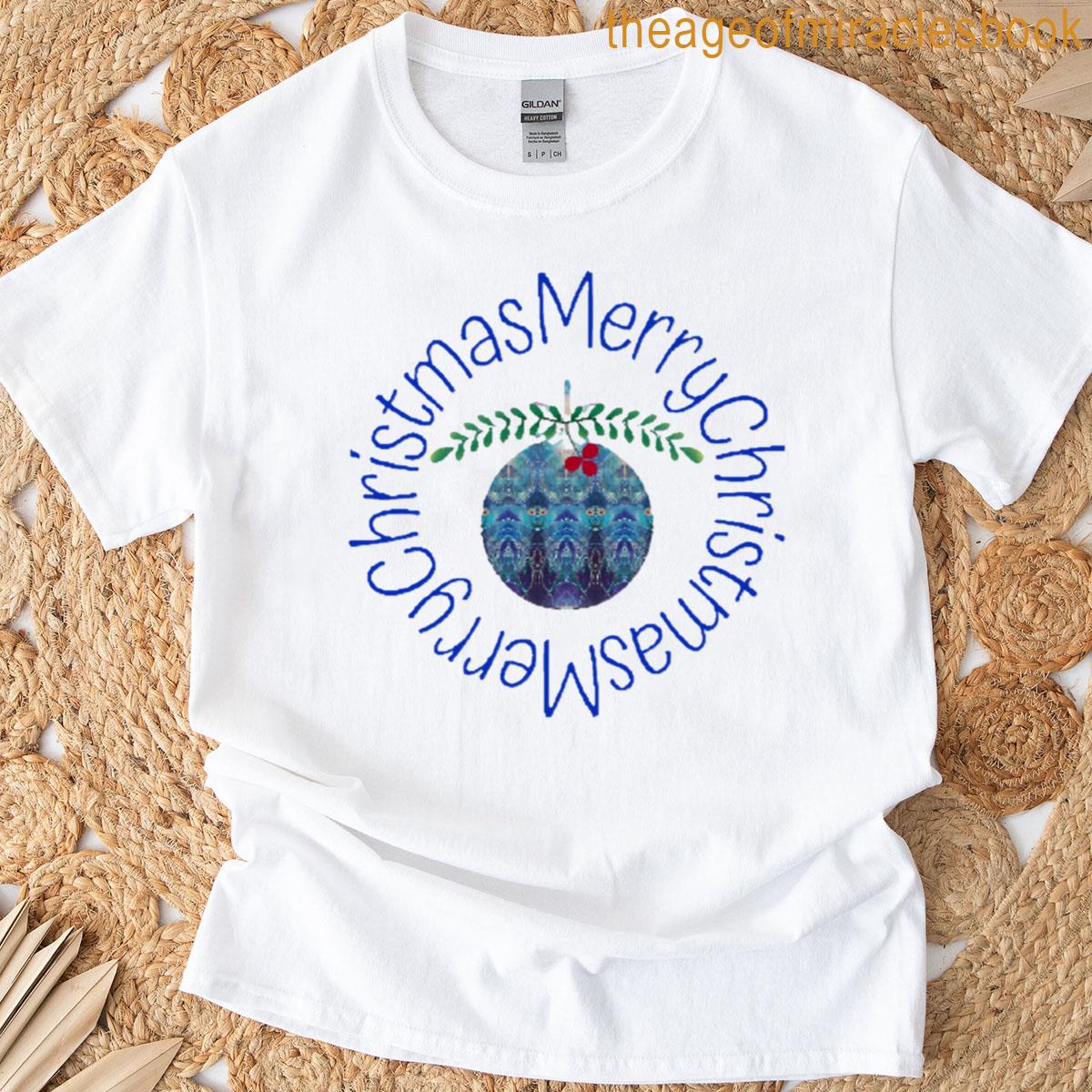 Merry Christmas Blue T-shirt