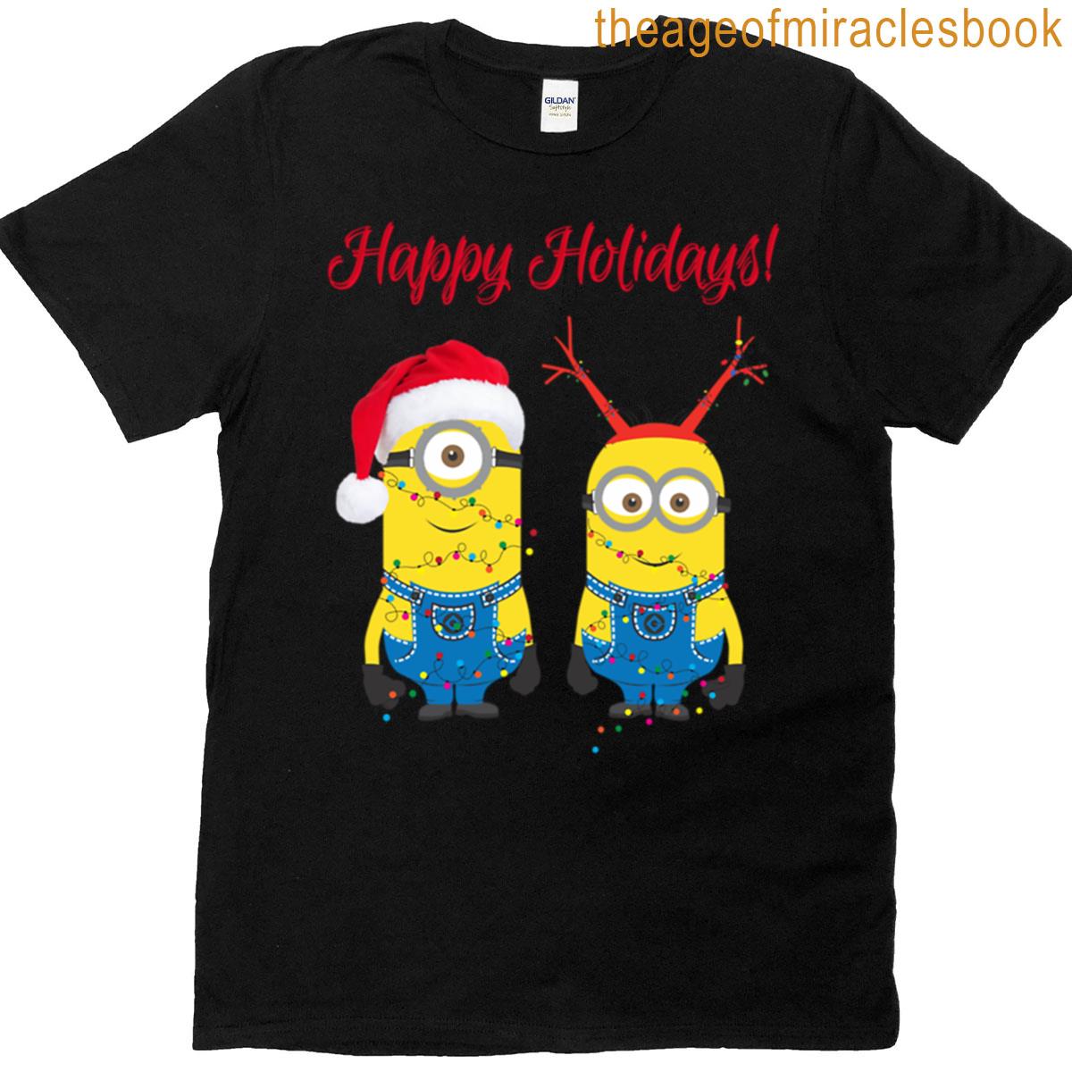 Minnions Happy Holidays T-shirt