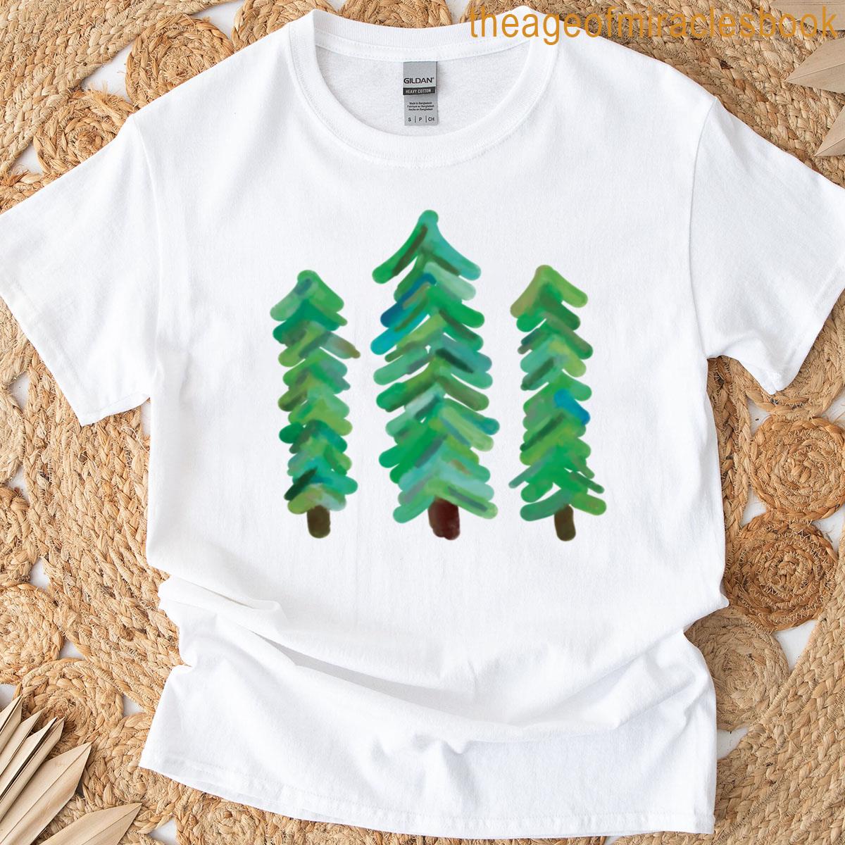 Watercolor Pine Trees T-shirt