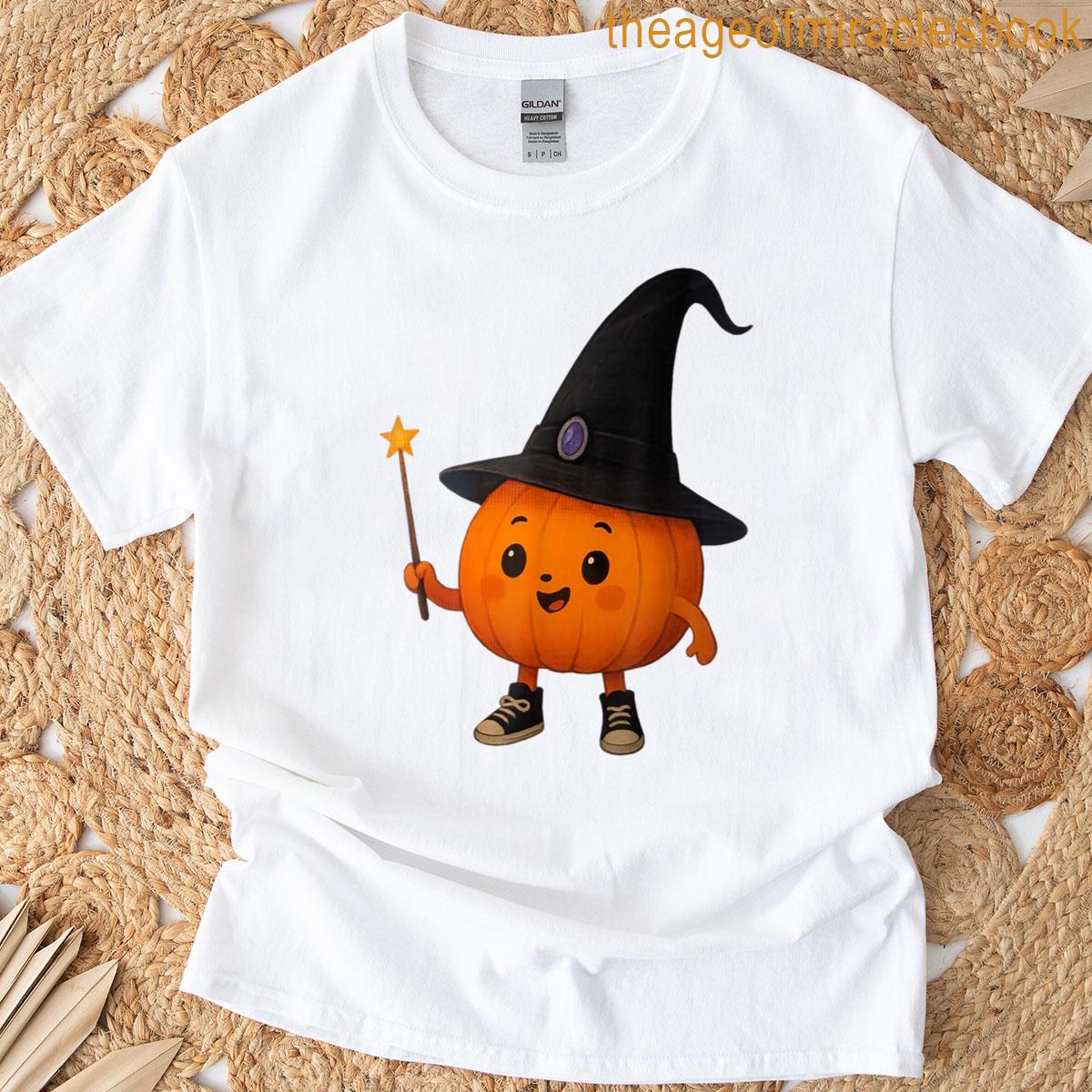 Adorable Pumpkin Wizard T-shirt
