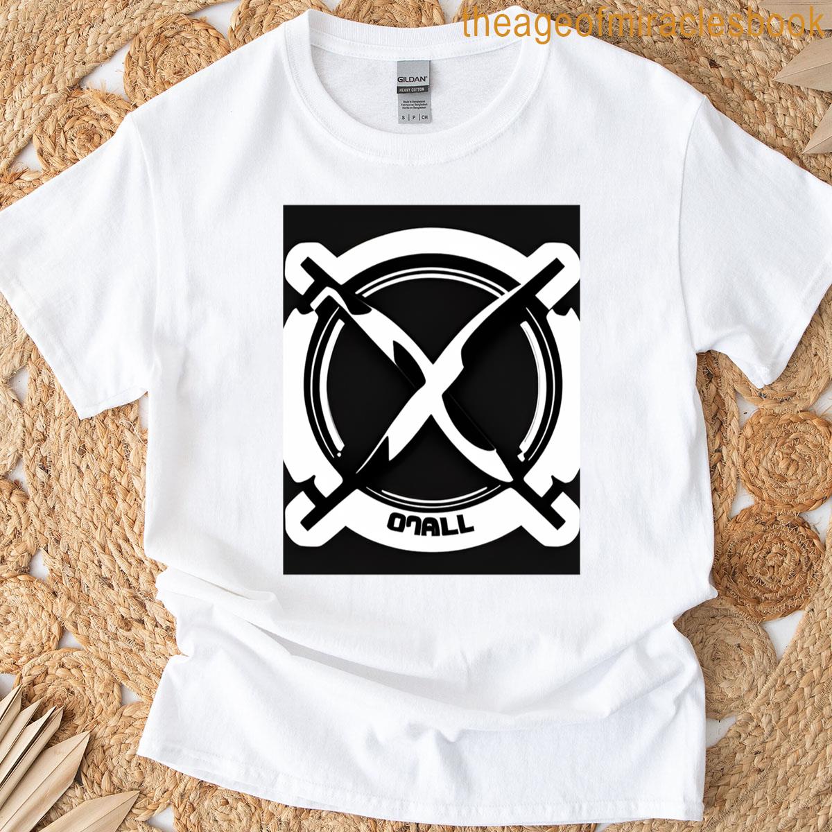 Black And White Logo Graphic T-shirt
