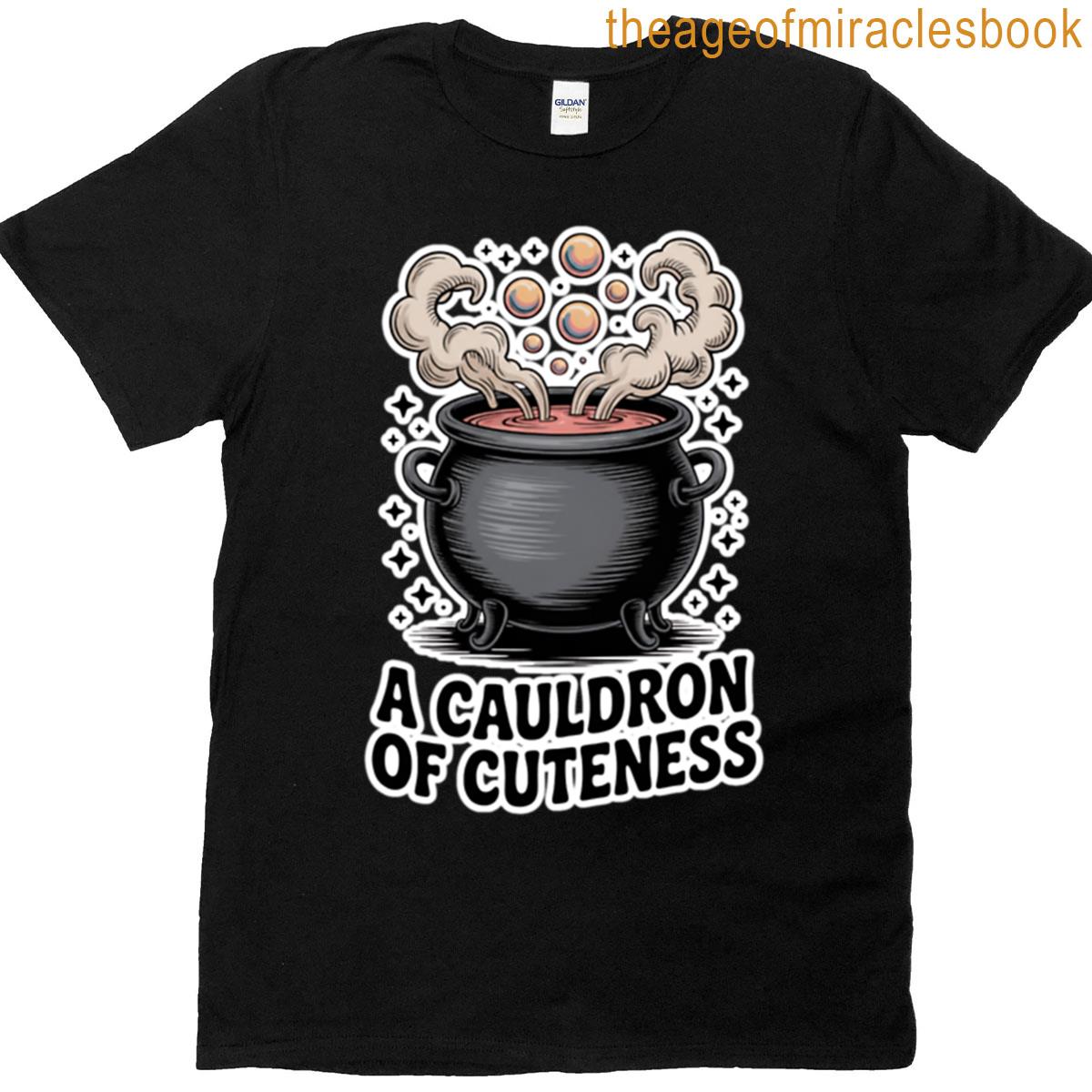 Cute Cauldron Bubble Witchy Halloween T-shirt