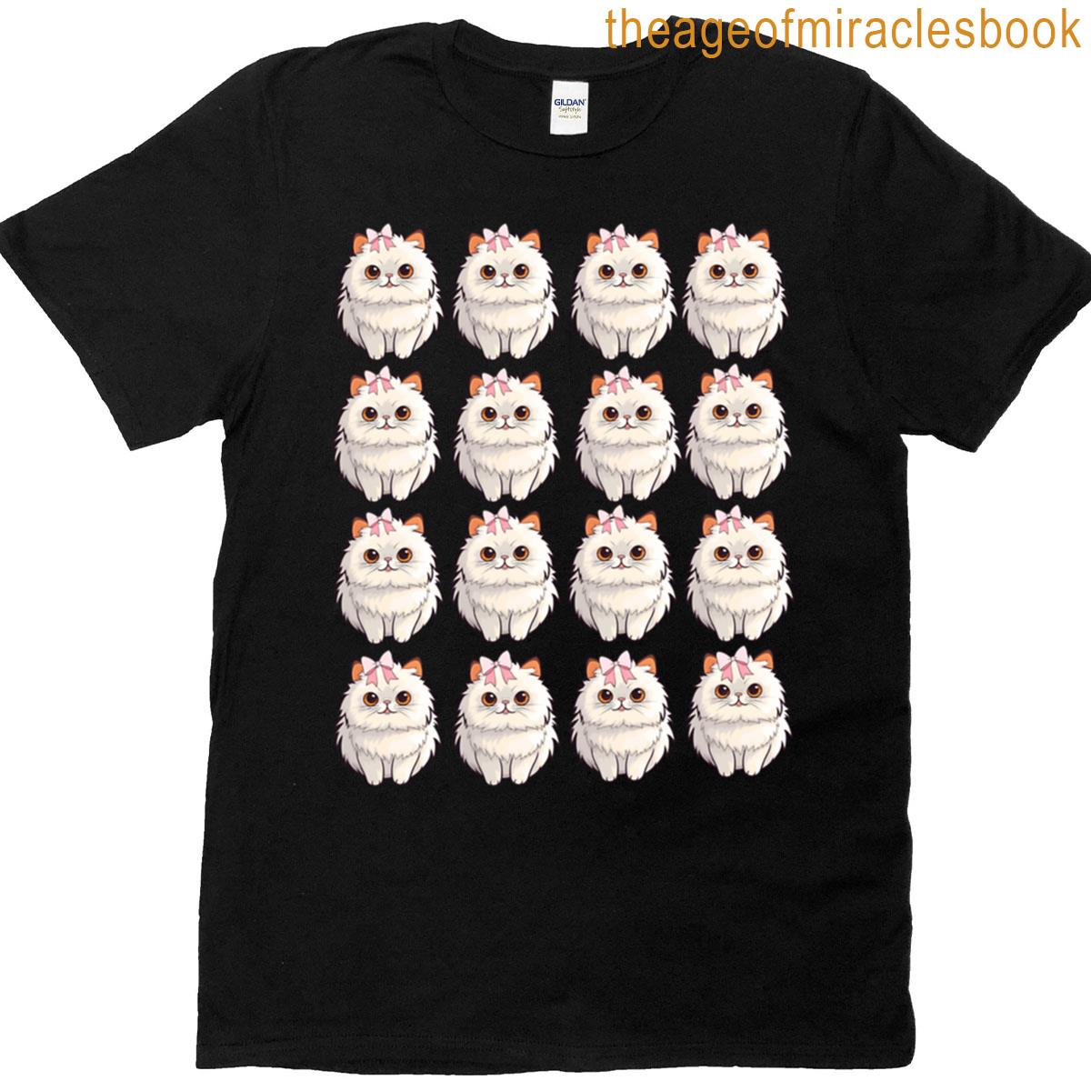 Fluffy Thoughts Only Tile Pattern Journal T-shirt