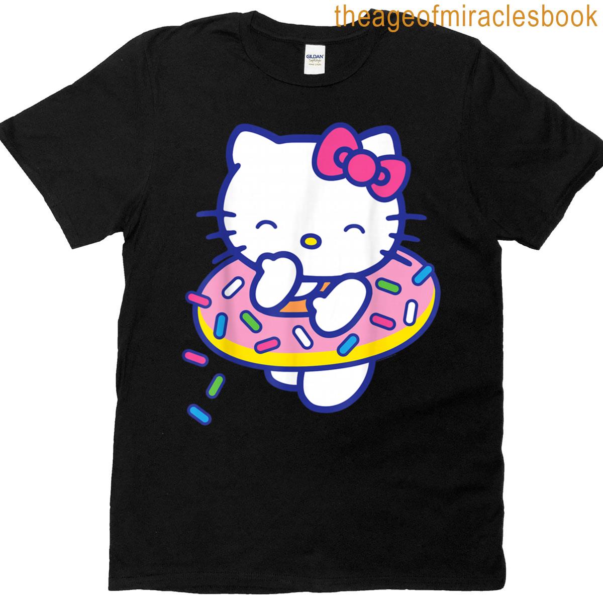 Hello Kitty Donut Sprinkles Floaty Summer Swimming T-shirt