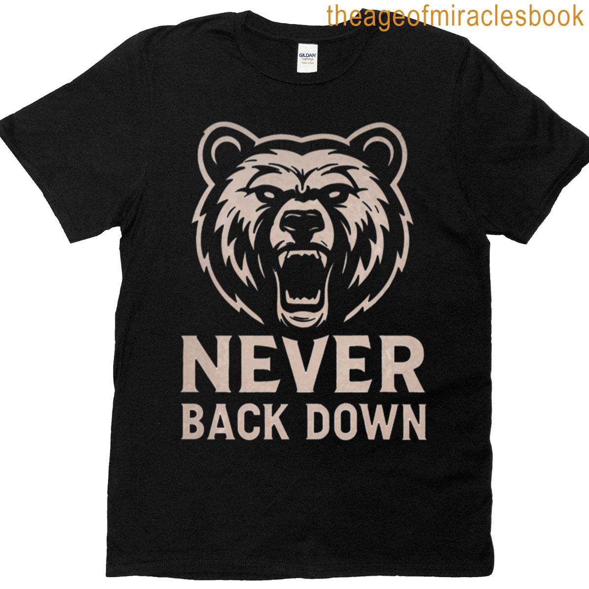 Never Back Down Bears Logo Boxy T-shirt