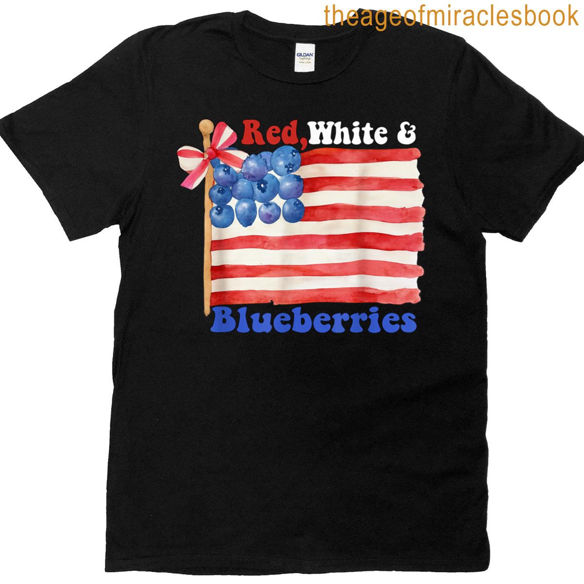 Red White And Blueberries T-shirt