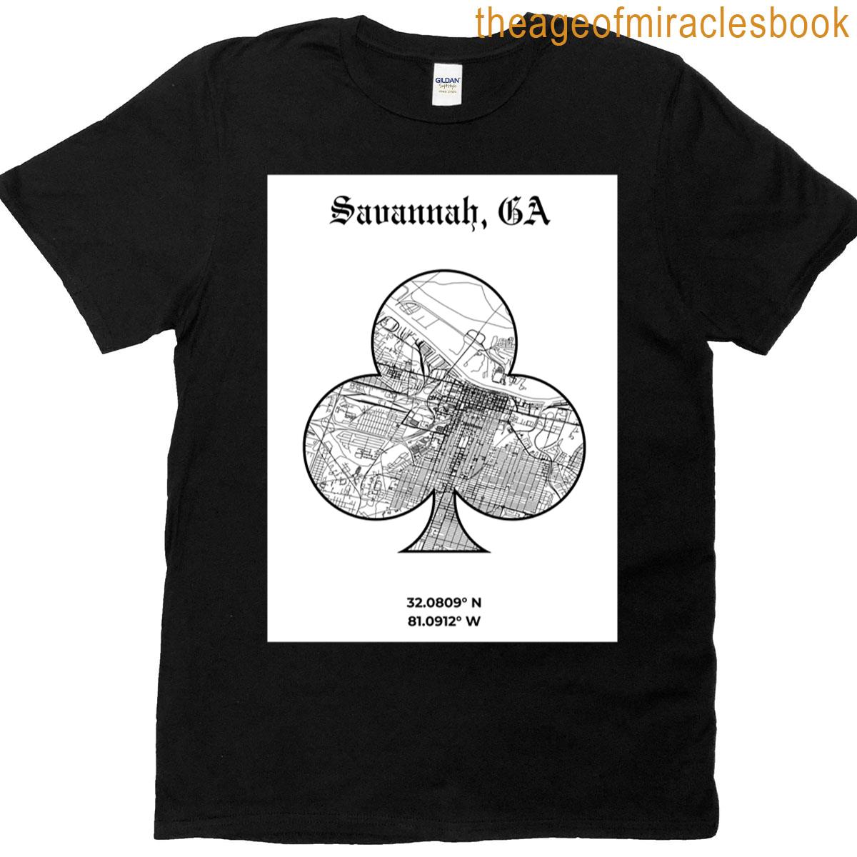 Savannah Ga Club Map T-shirt