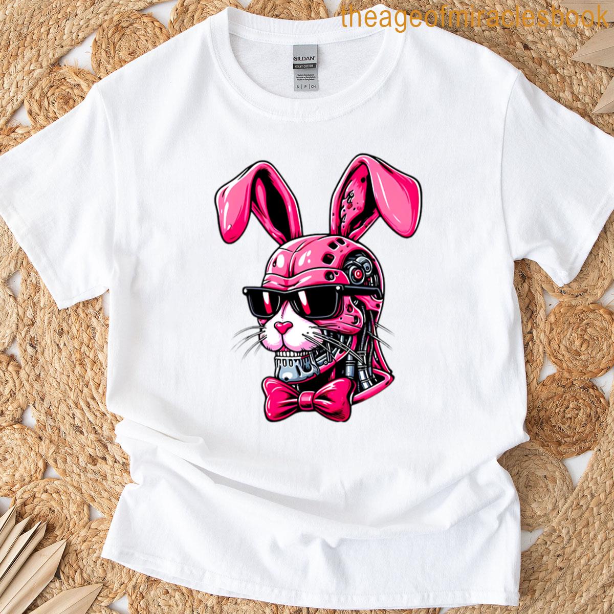 Bold Pop Art Rabbit Cartoon Expression T-shirt