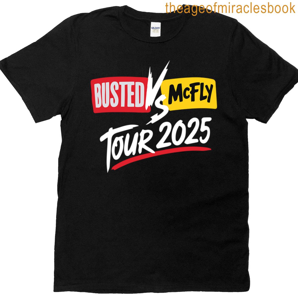 Busted Vs Mcfly Tour 2025 T-shirt