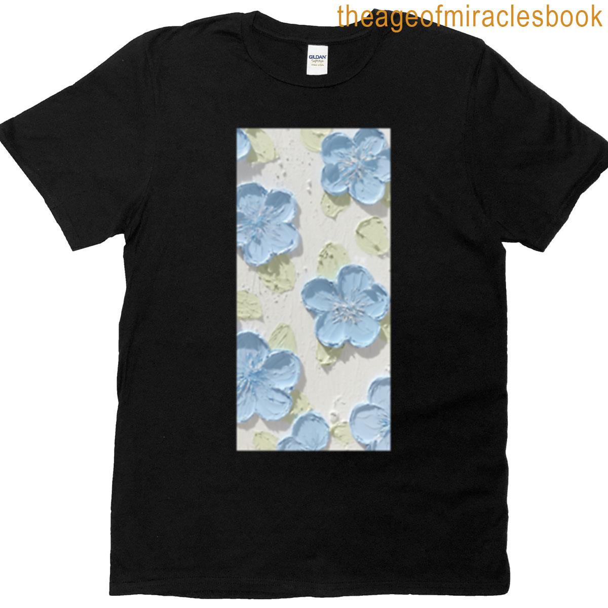 Cool Azure Bloom T-shirt
