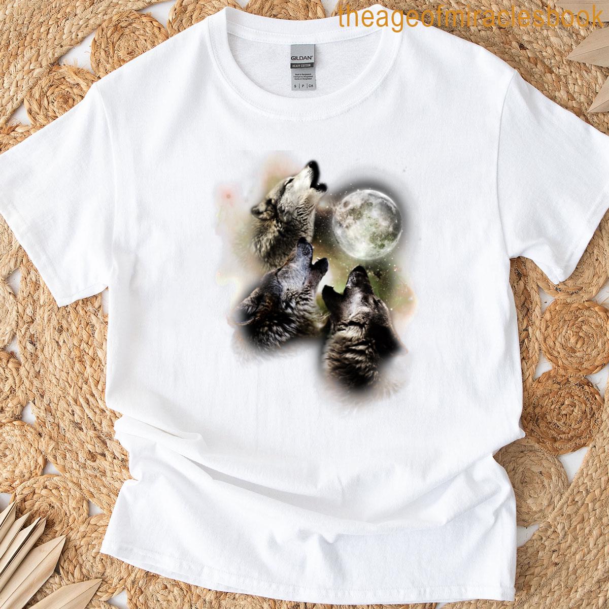 Direwolf Brothers Howling At Full Moon T-shirt