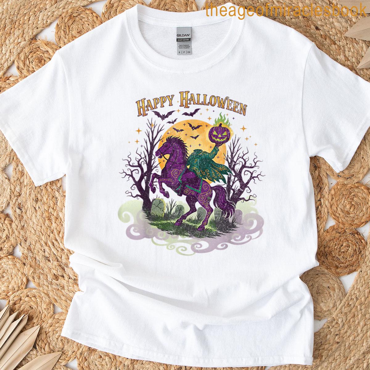 Halloween Horseman Pumpkin Ghost T-shirt