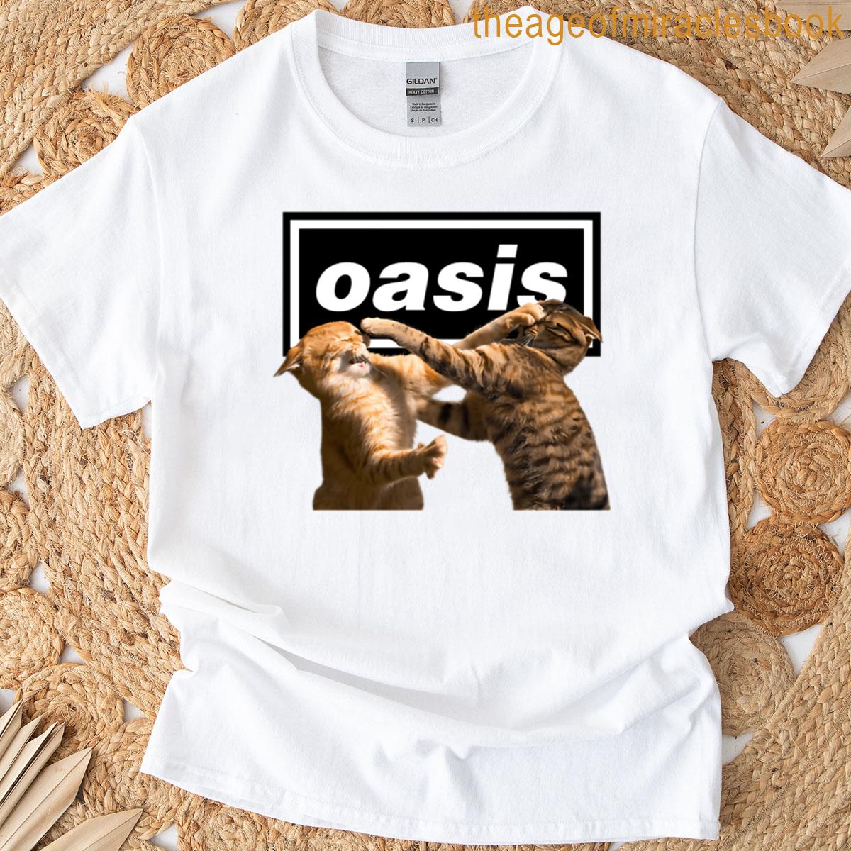 Oasis Gallagher Kitties Meme Cats T-shirt