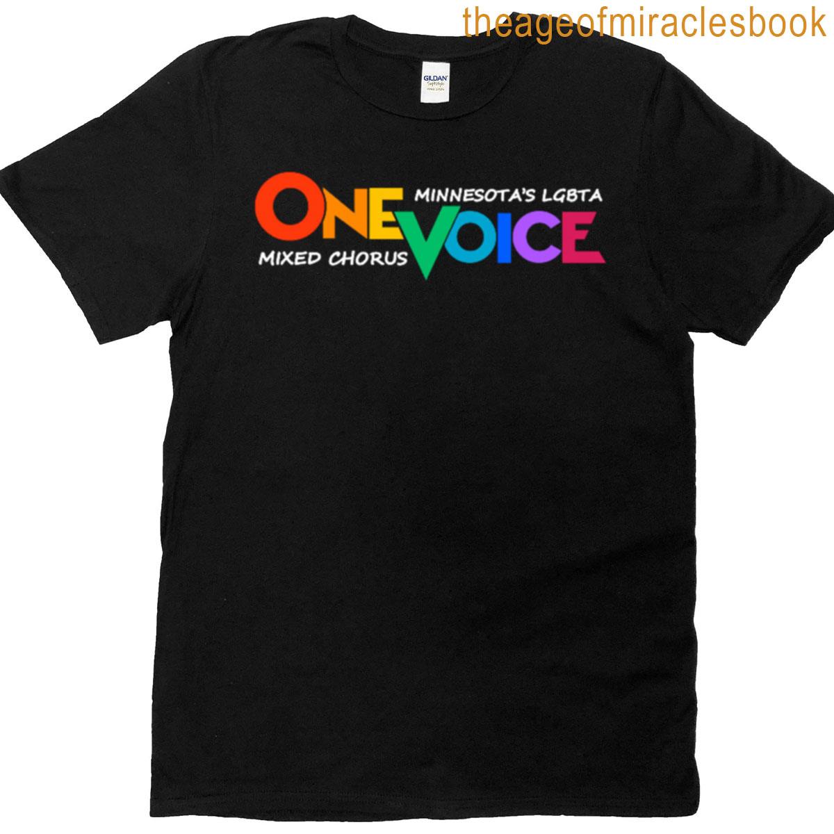 One Voice Logo With White Text T-shirt