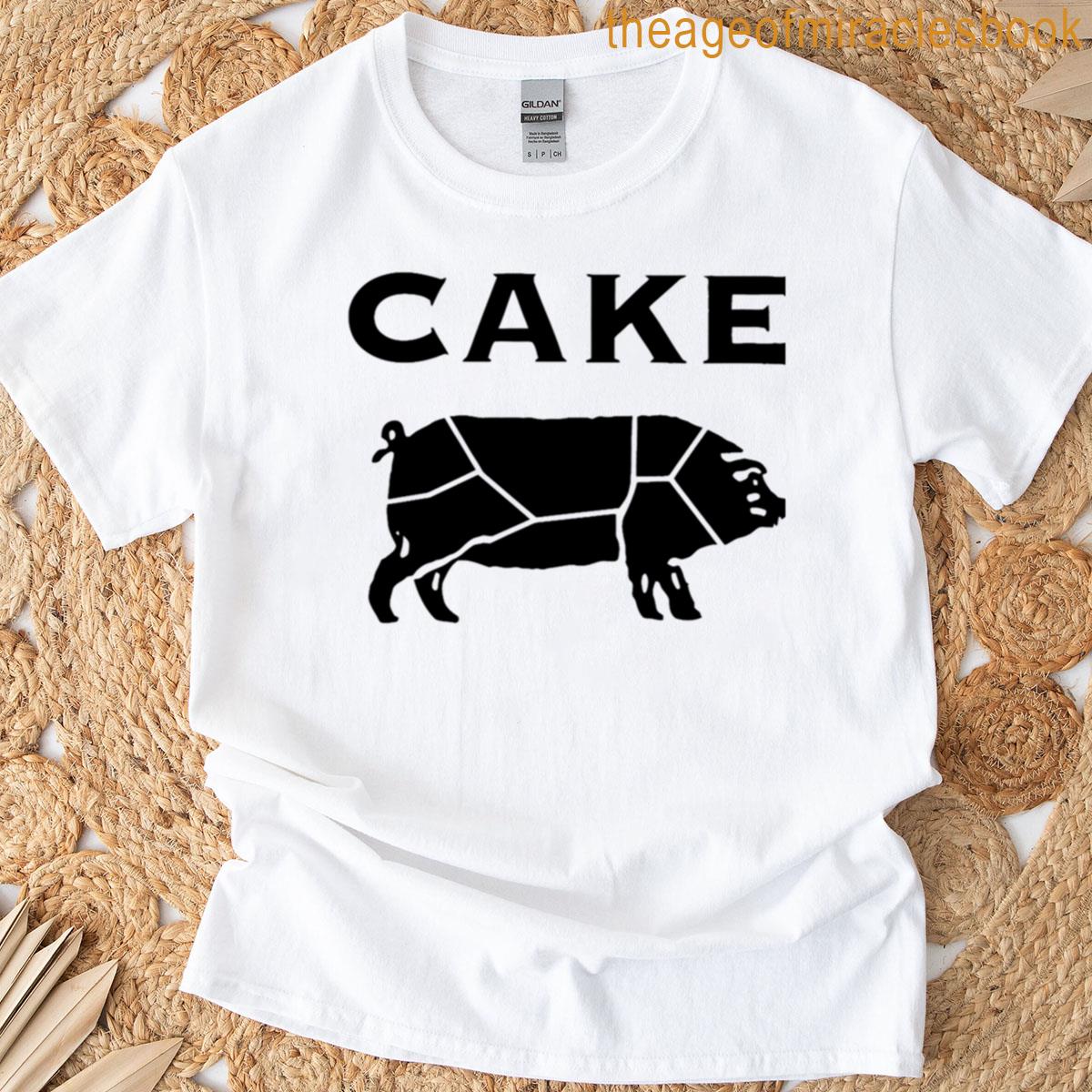 Retro Artwork With Vibrant Energy Featuring Cake T-shirt