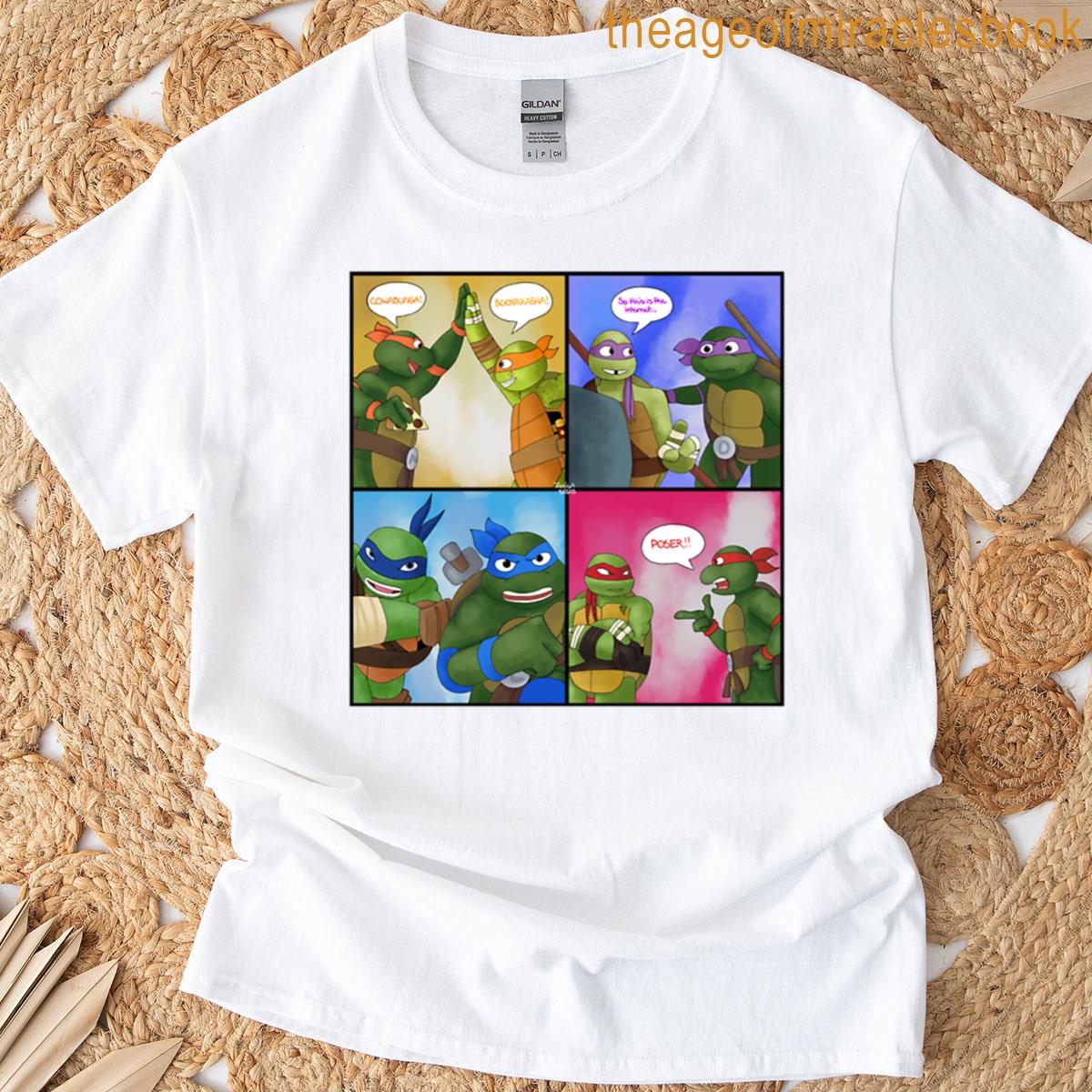 Tmnt 1987 And 2012 Crossover T-shirt