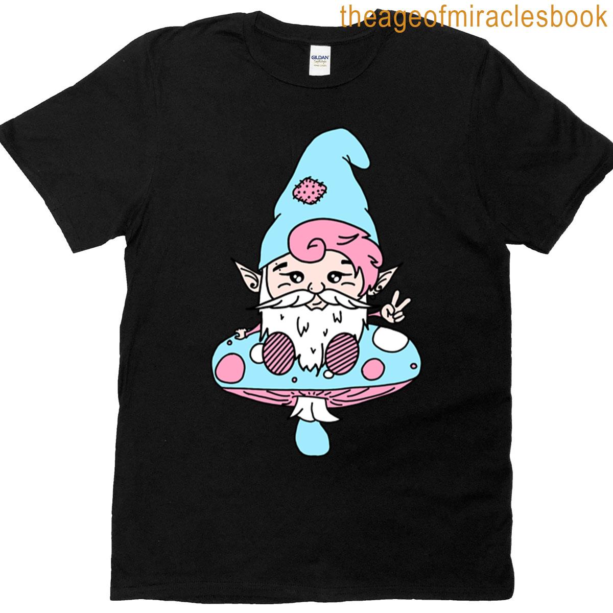 Trans Gnome On A Mushroom T-shirt