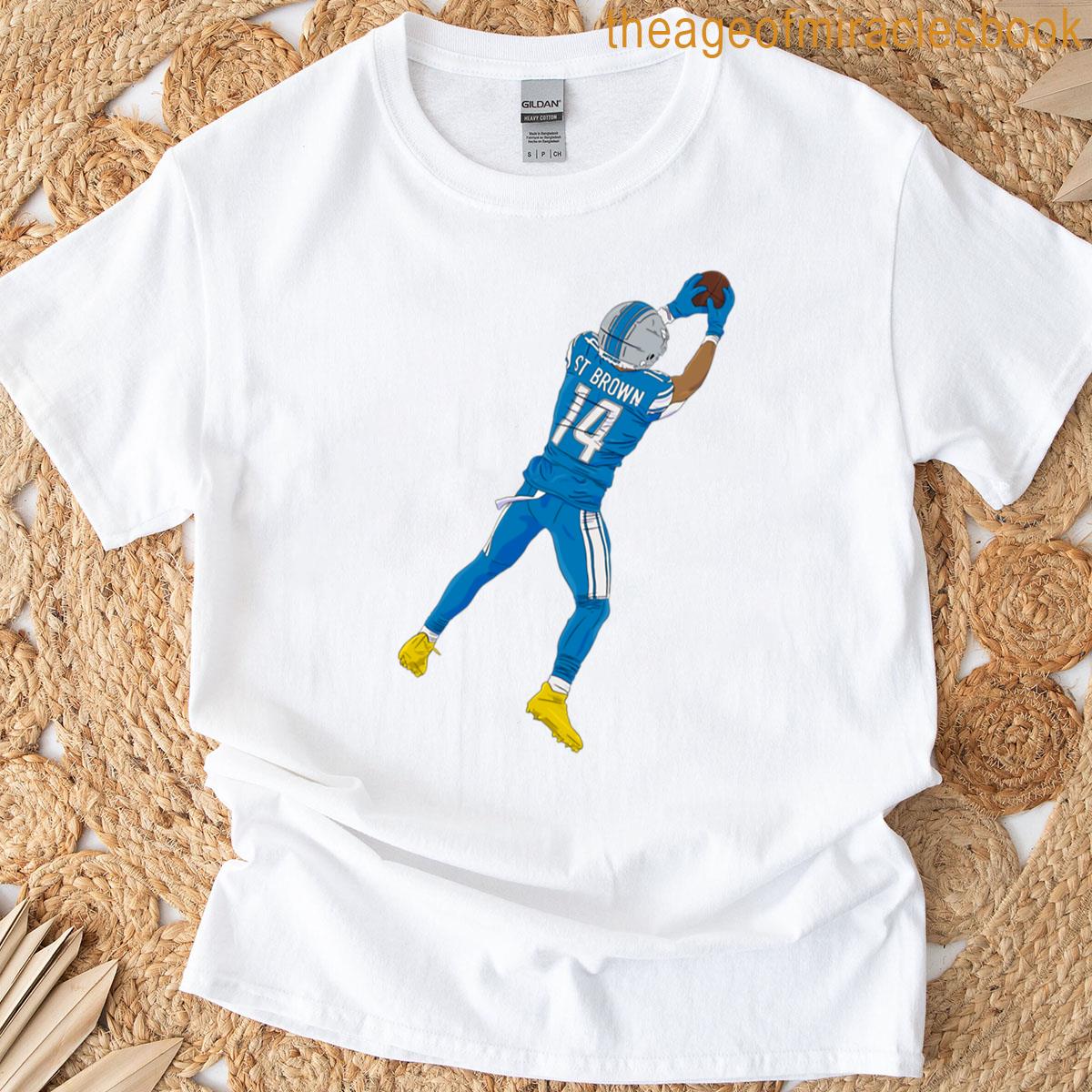 Amon-ra St Brown Leaping Catch T-shirt