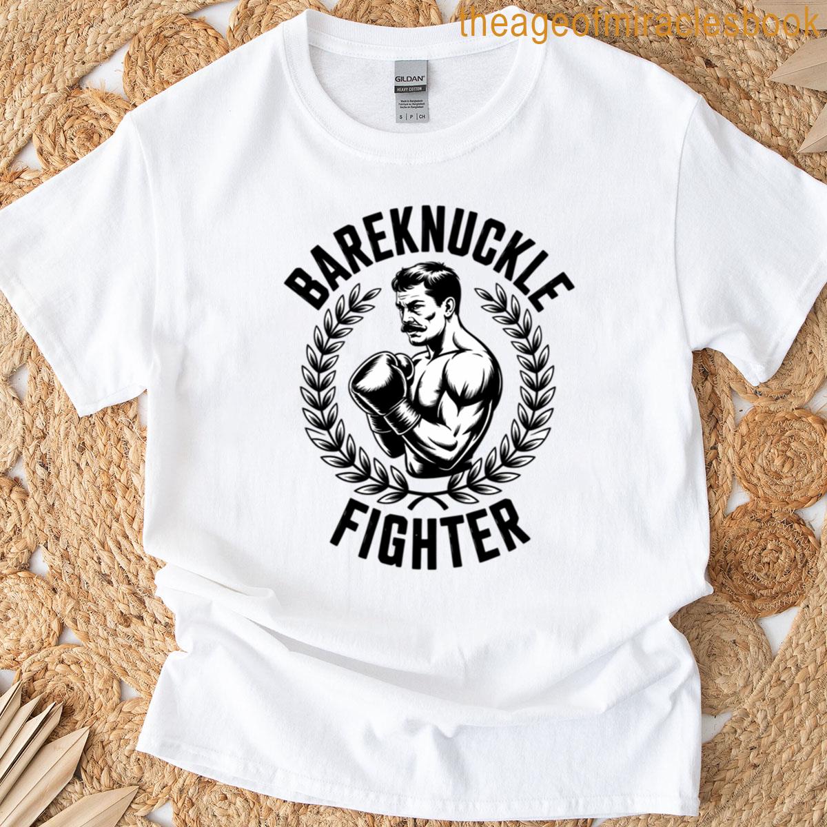 Bareknuckle Fighter Boxing Distressed Laurel Wreath T-shirt