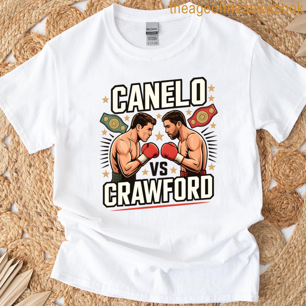 Canelo Vs Crawford Boxing Match Design T-shirt