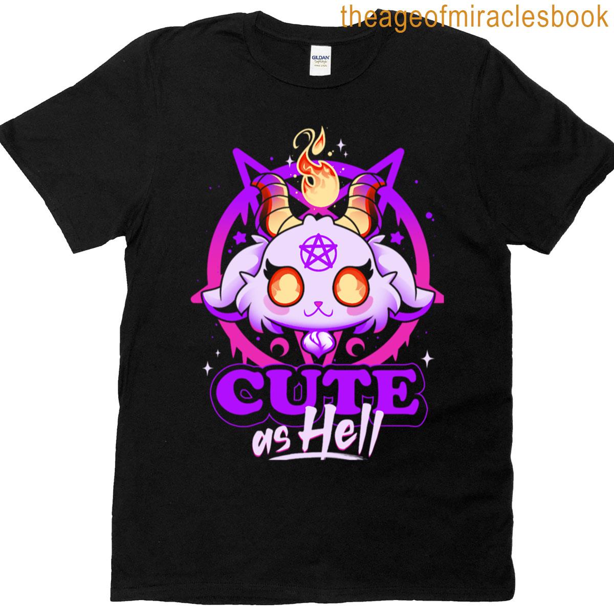 Cute As Hell – Pink Evil Demon Goat T-shirt