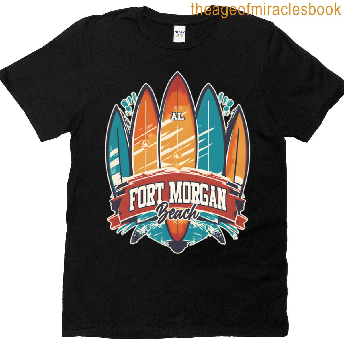 Five Surfboards Fort Morgan Beach Al T-shirt