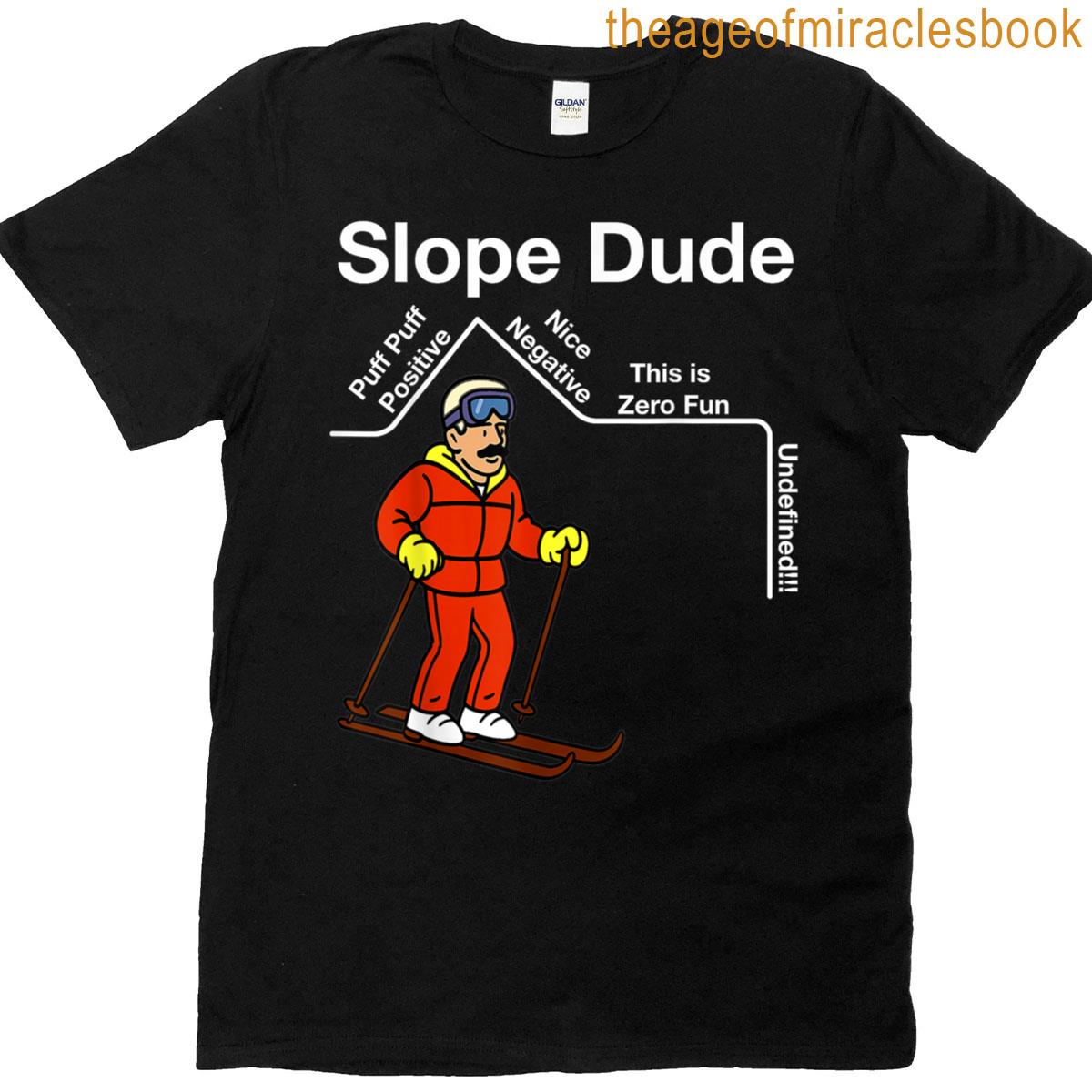 Funny Slope Dude Algebra Geometry Middle School Math Teacher T-shirt