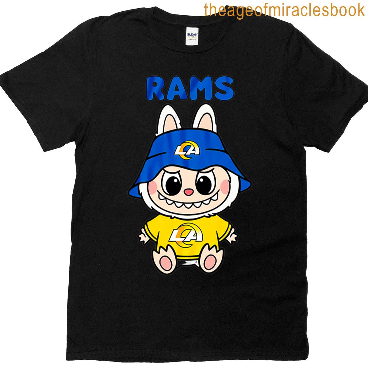 Labubu Football Rams Artwork T-shirt