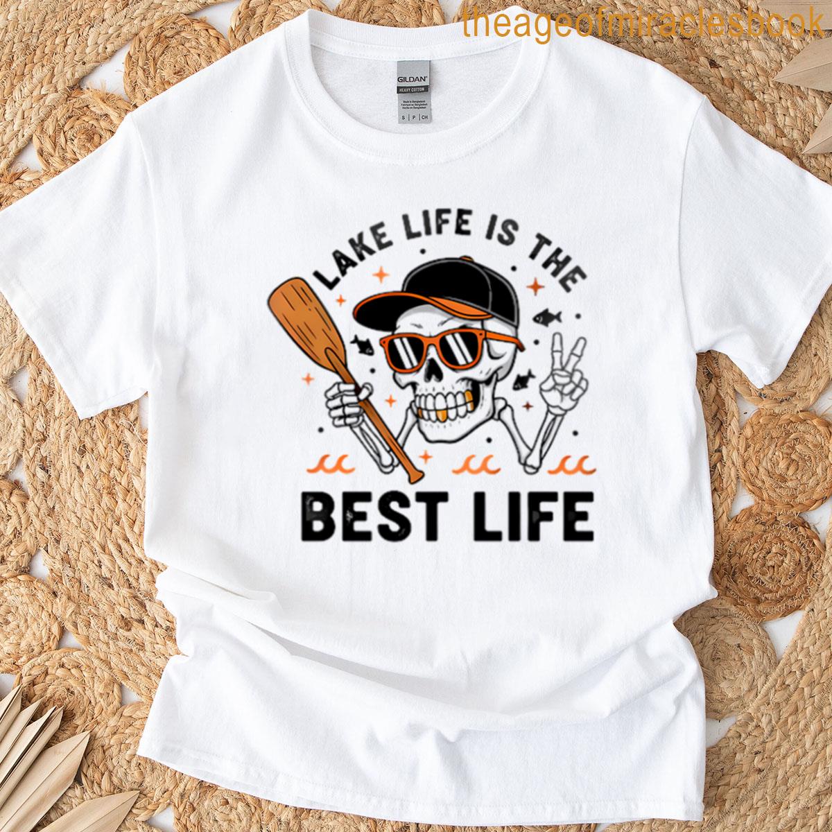 Lake Life Skeleton Boater T-shirt