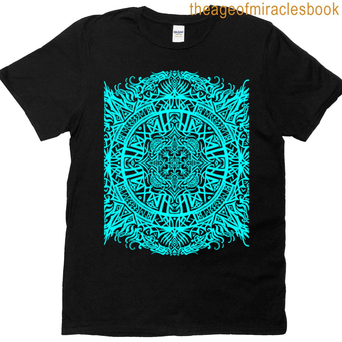 Mandala Runic 4 Blue T-shirt