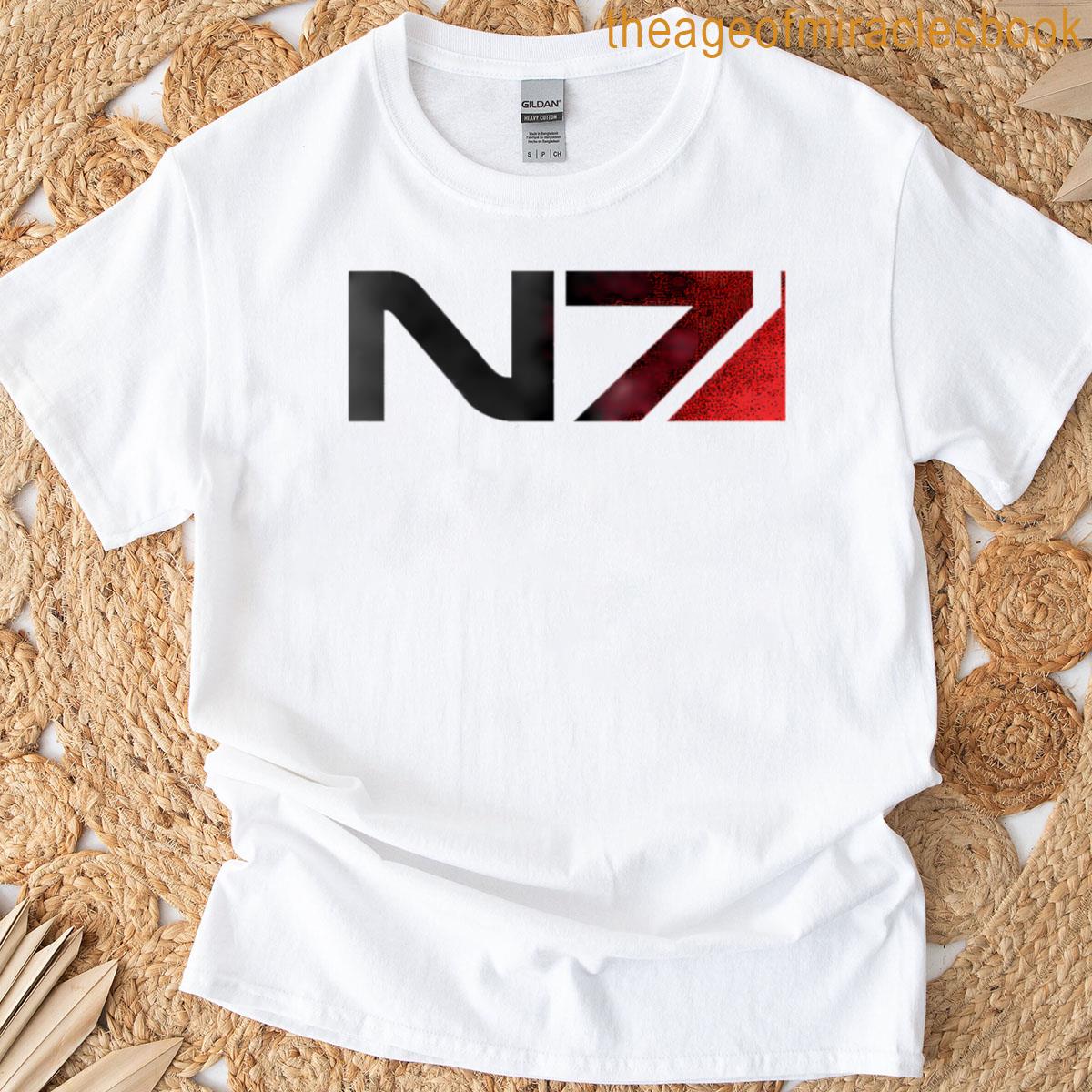 Mass Effect N7 Distressed T-shirt