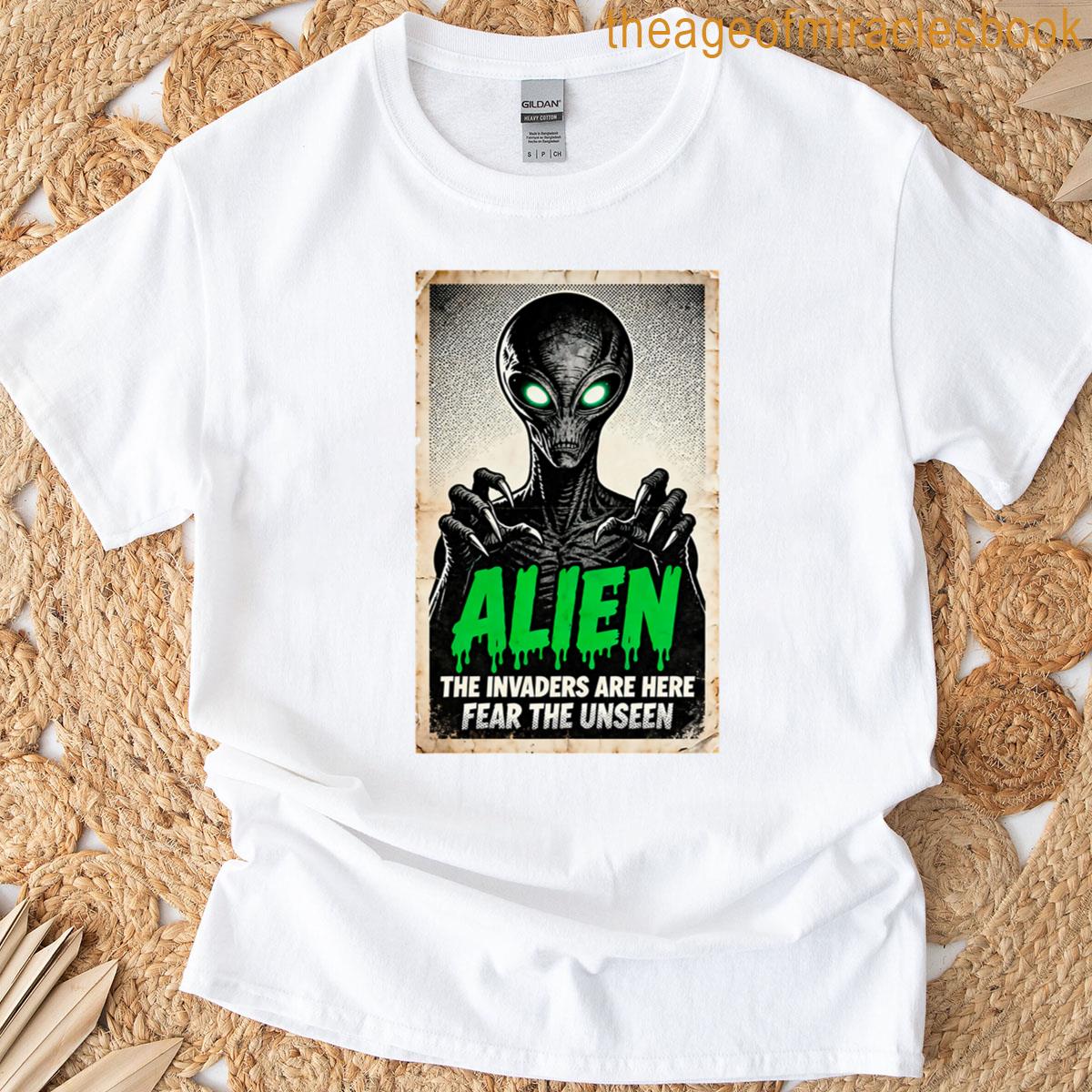 Retro Poster Alien Monster T-shirt