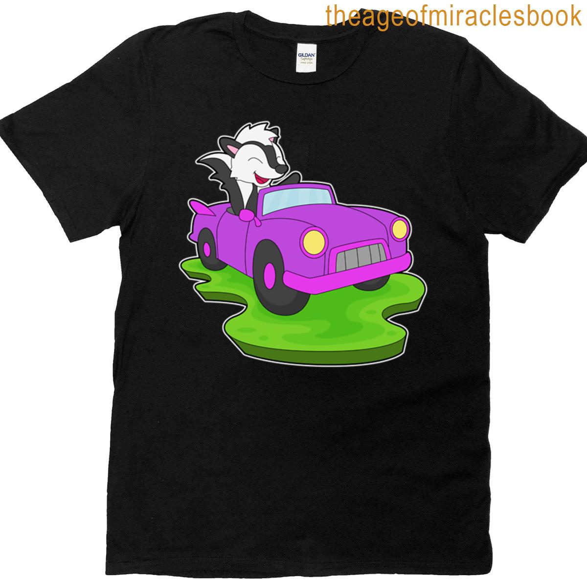 Skunk Car T-shirt