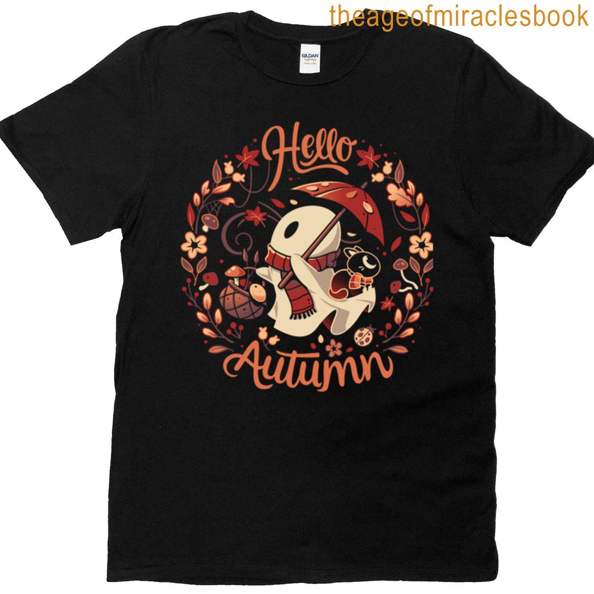 Spooky Autumn Harvest – Fall Ghost T-shirt