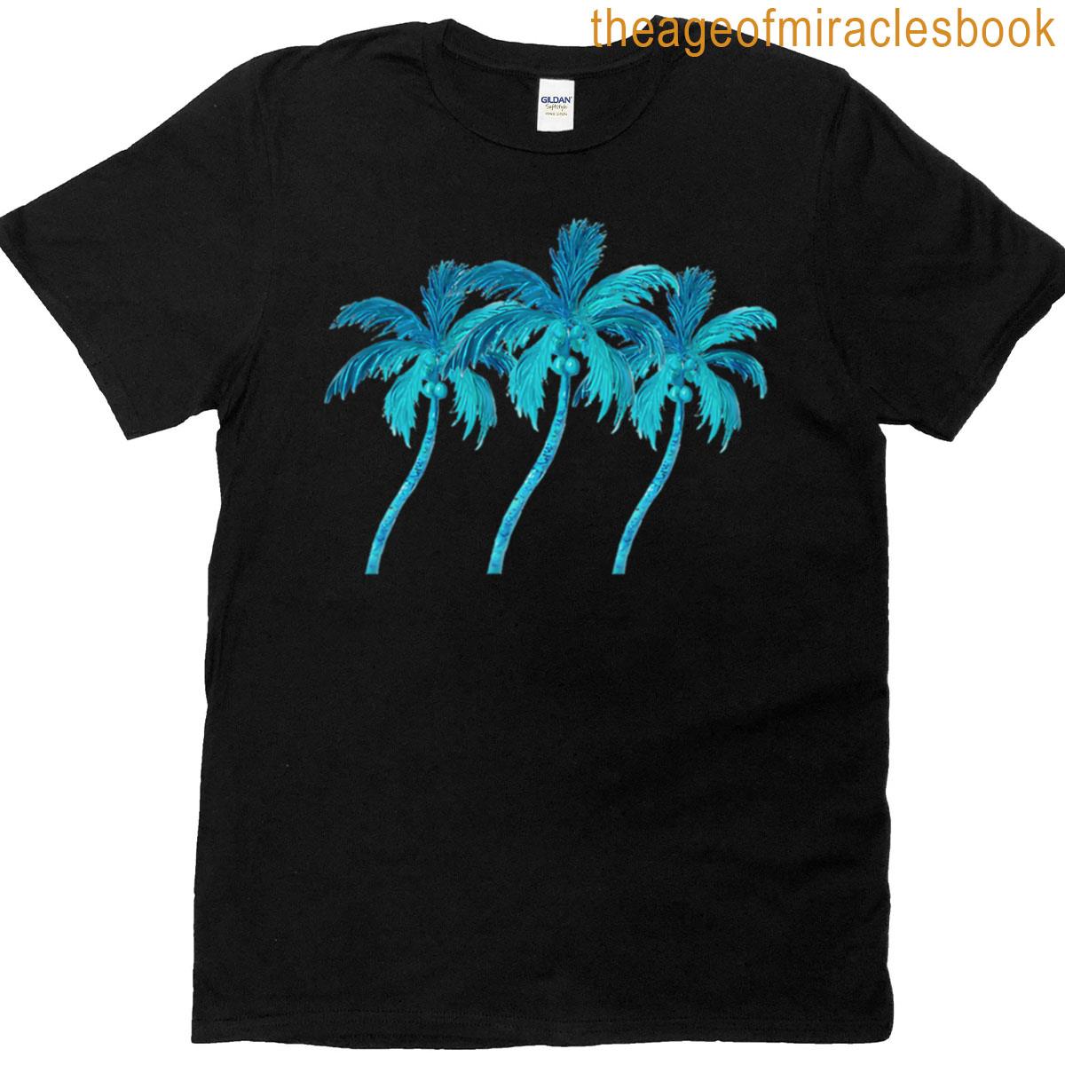 Three Coconut Palm Trees Jan Matson Transparent T-shirt