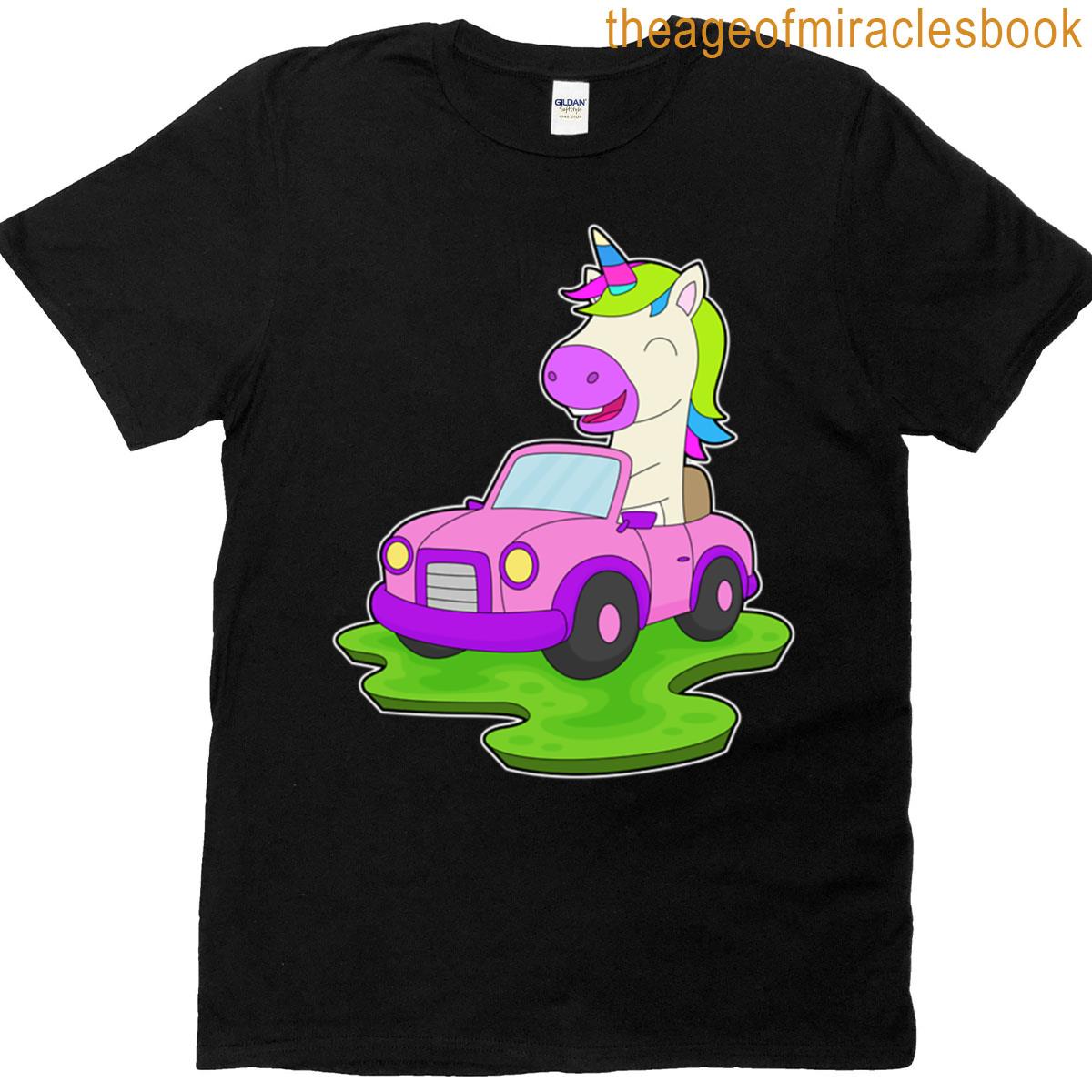 Unicorn Car T-shirt