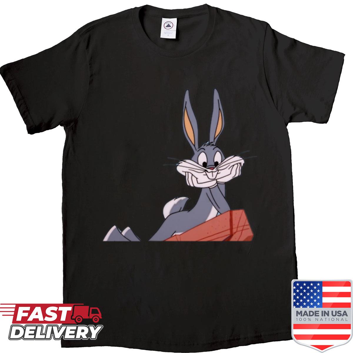 Bugs Bunny Print Oversized Shirt