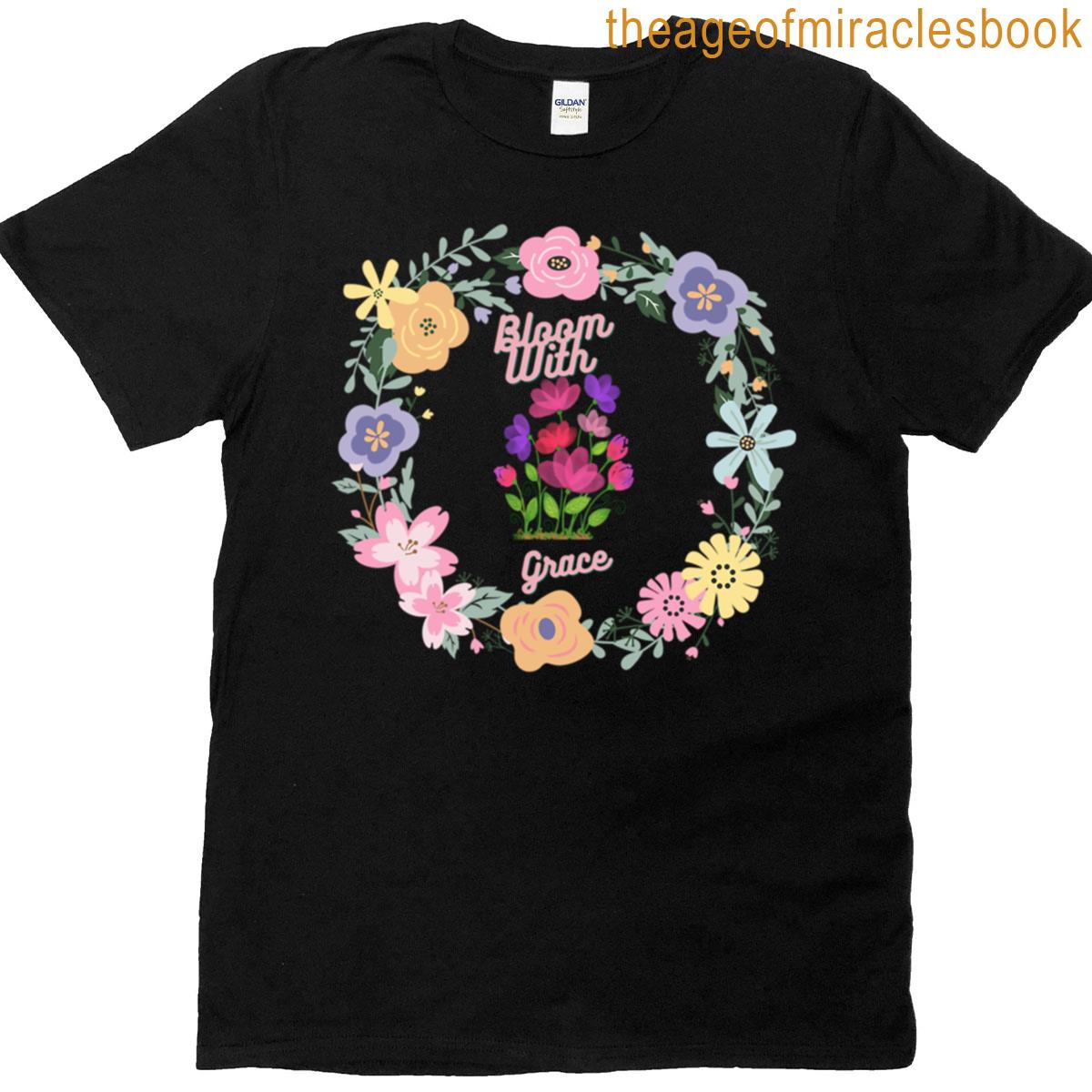 Aesthetic Flower Core Bloom With Grace Oversized T-shirt