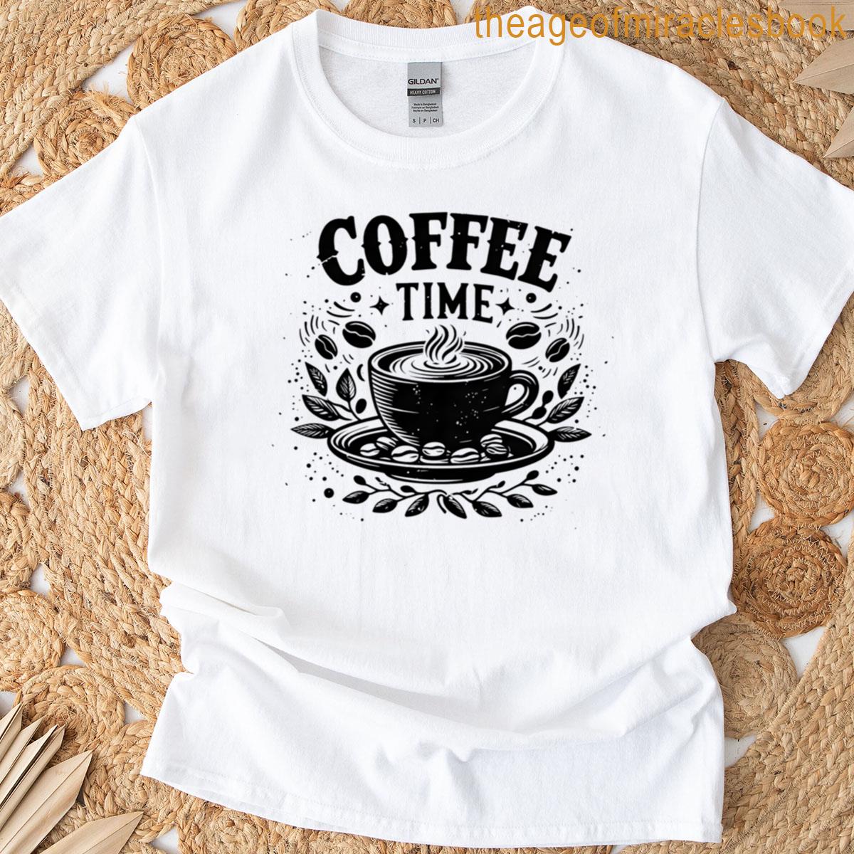 Coffee Oclock Retro Caf Design T-shirt