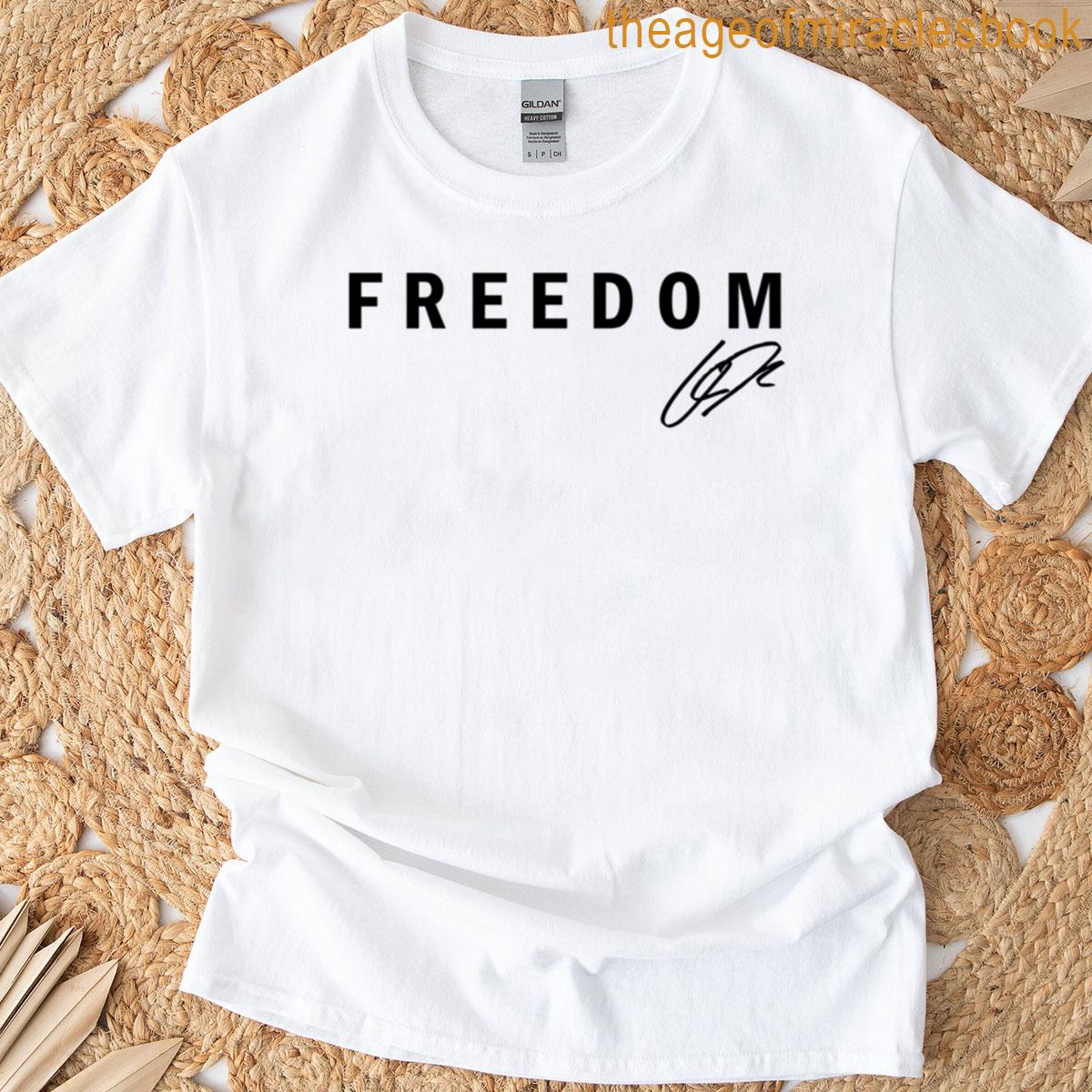 Freedom Charlie Bold Typography Statement Design T-shirt