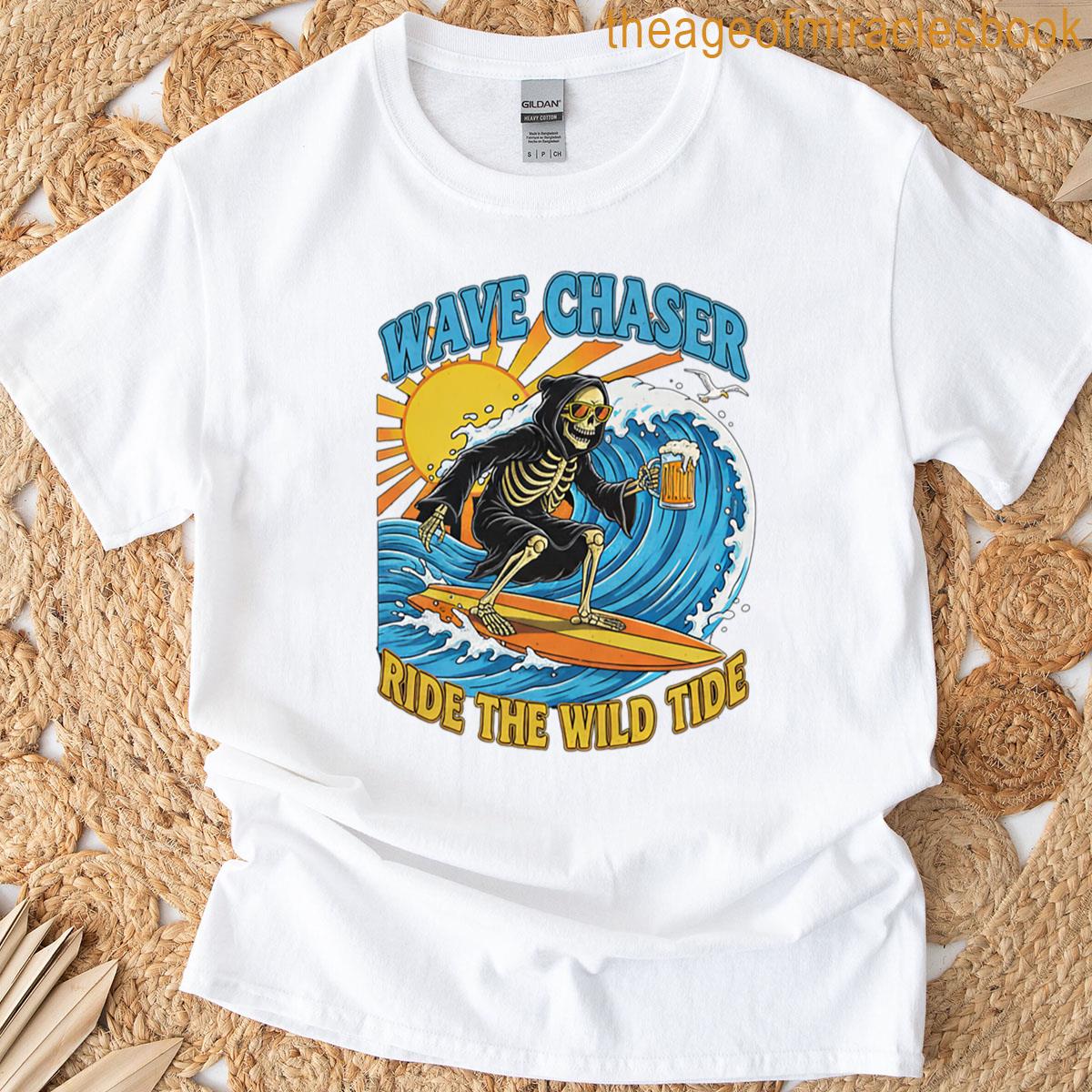 Grim Reaper Surfing Wave Chaser Oversized T-shirt