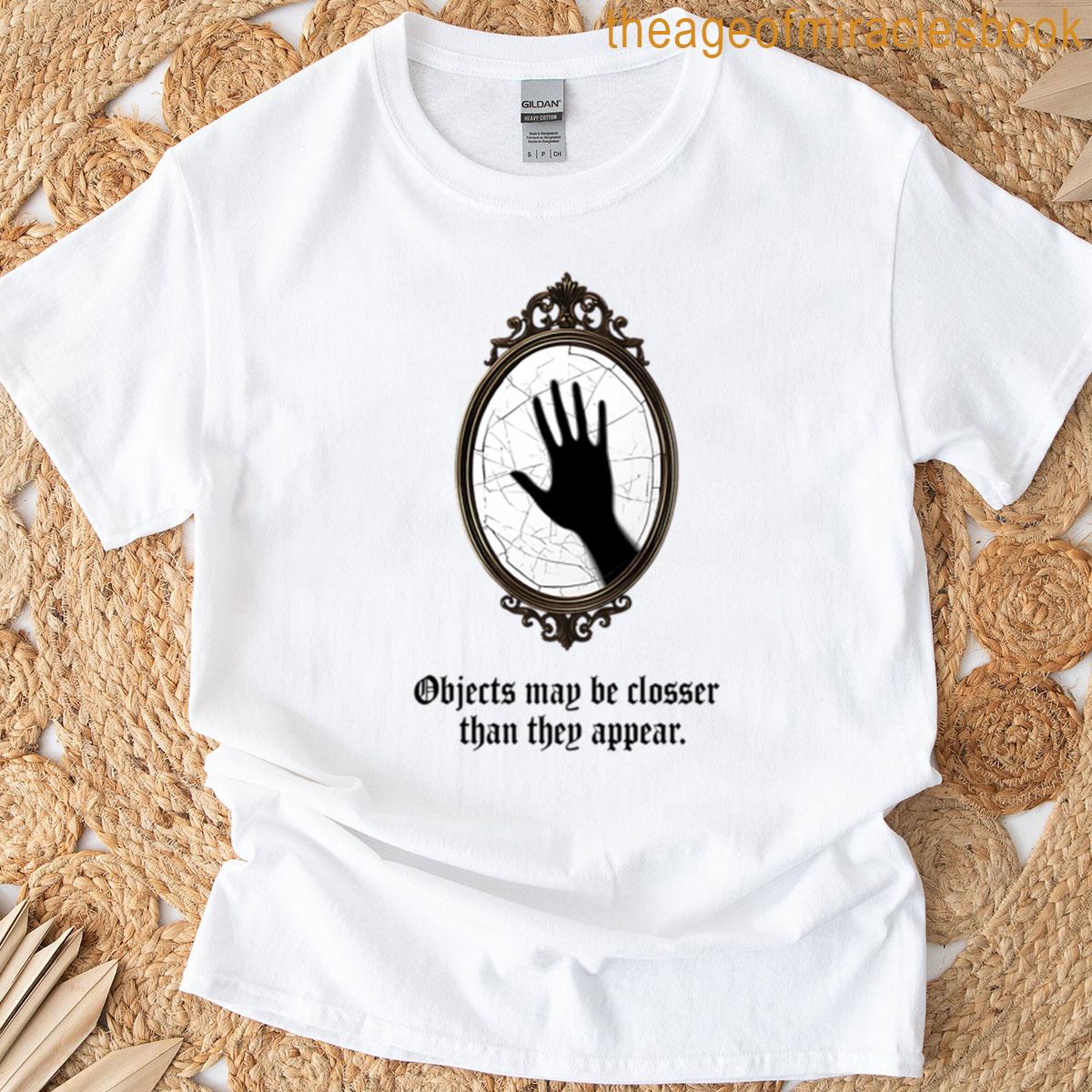 Haunted Reflection Antique Mirror Distorted Shadow Art T-shirt