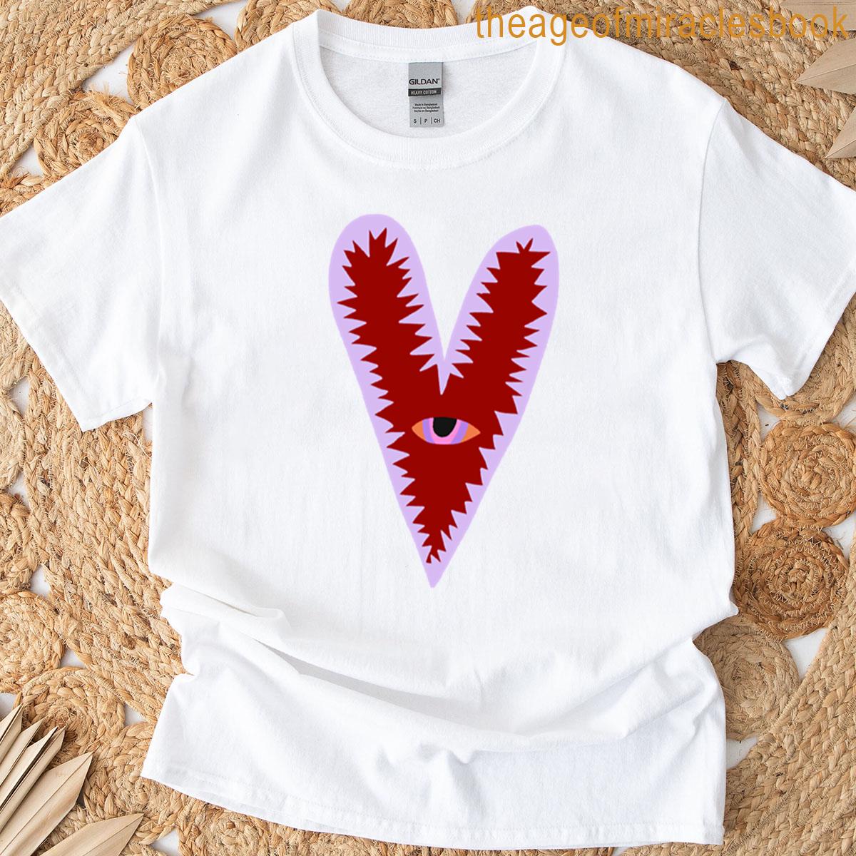 Heart With Eyes Oversized T-shirt