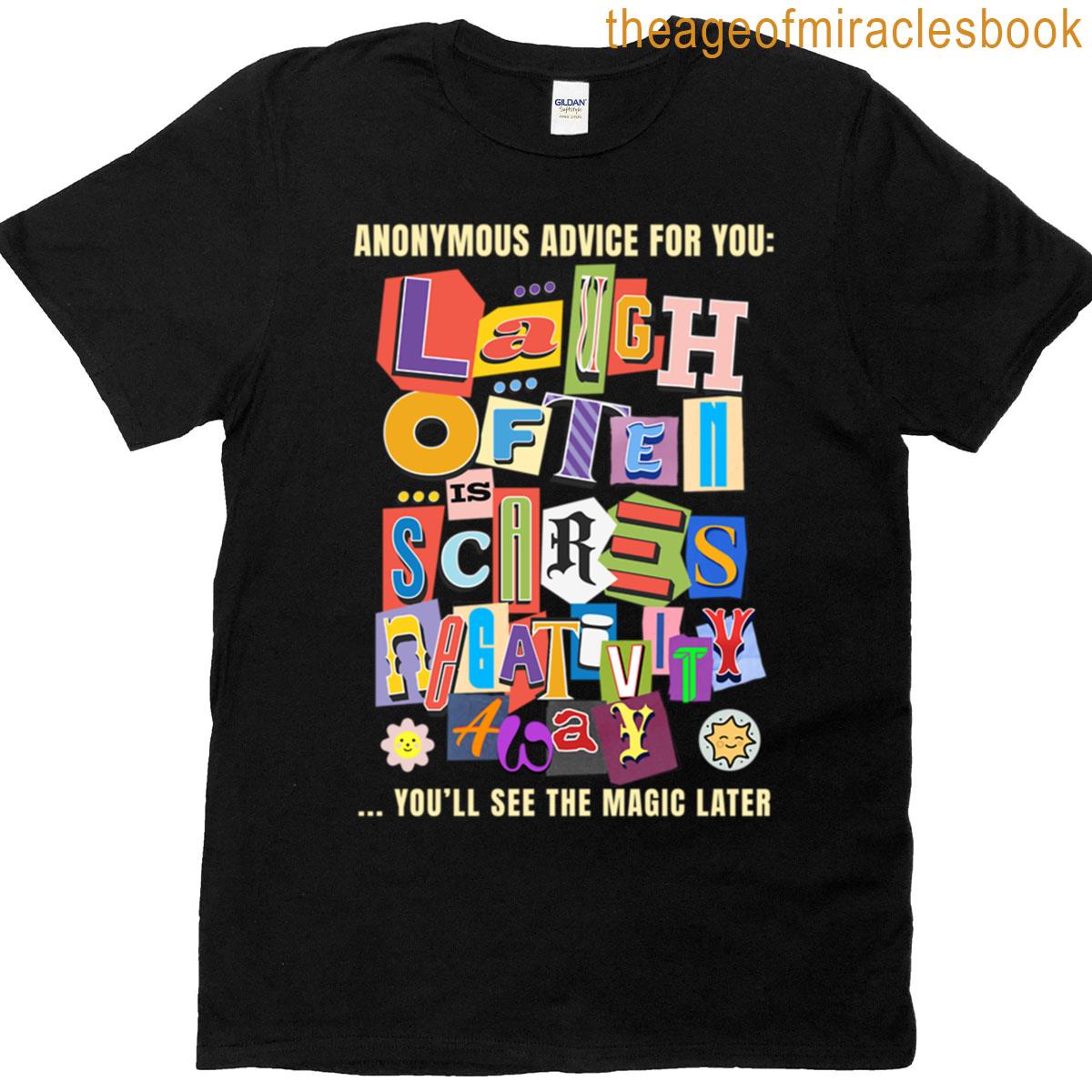 Laugh Often Positive Typography Quote Design T-shirt